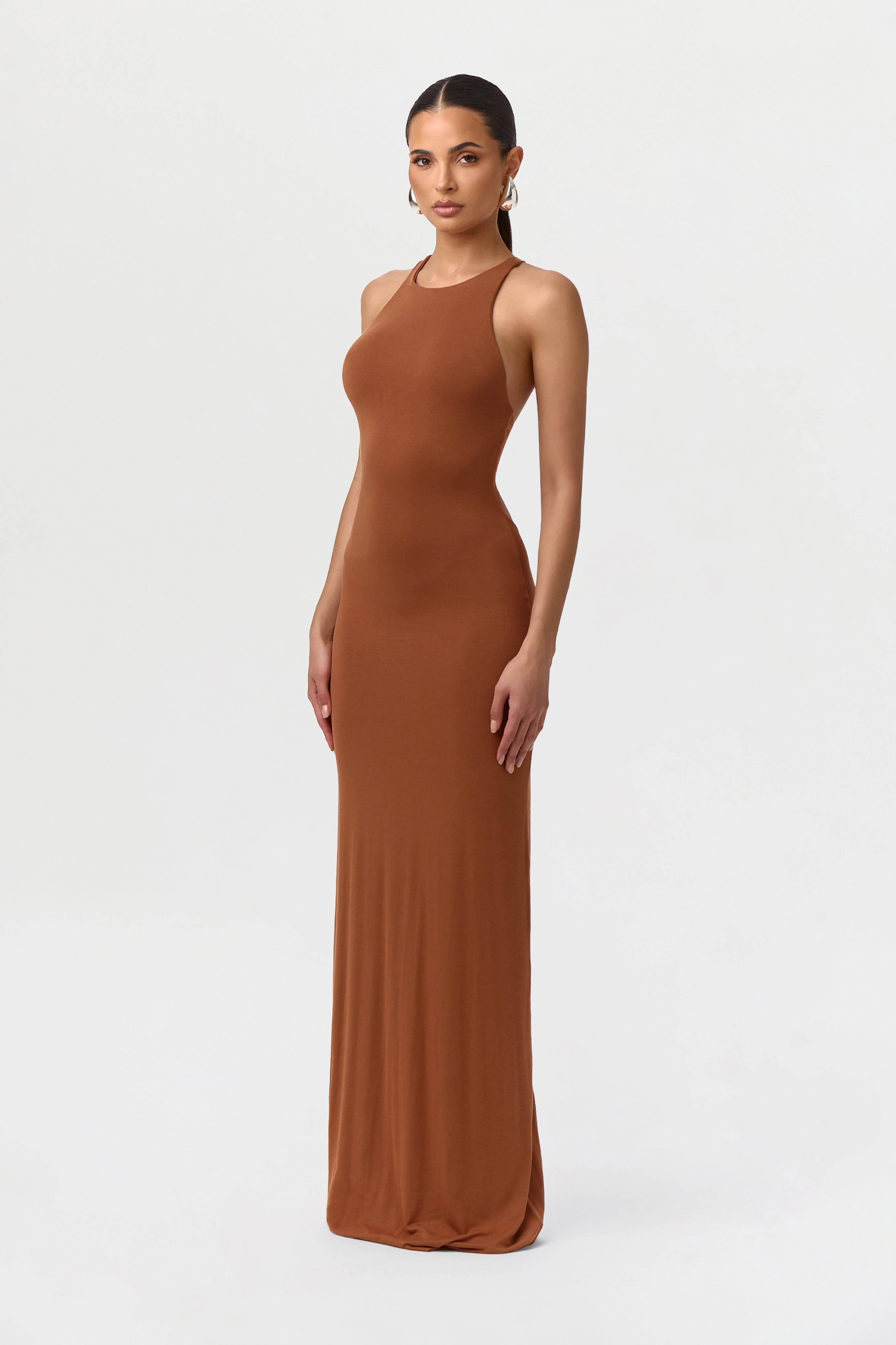 Modal Open Back Dome Maxi Dress