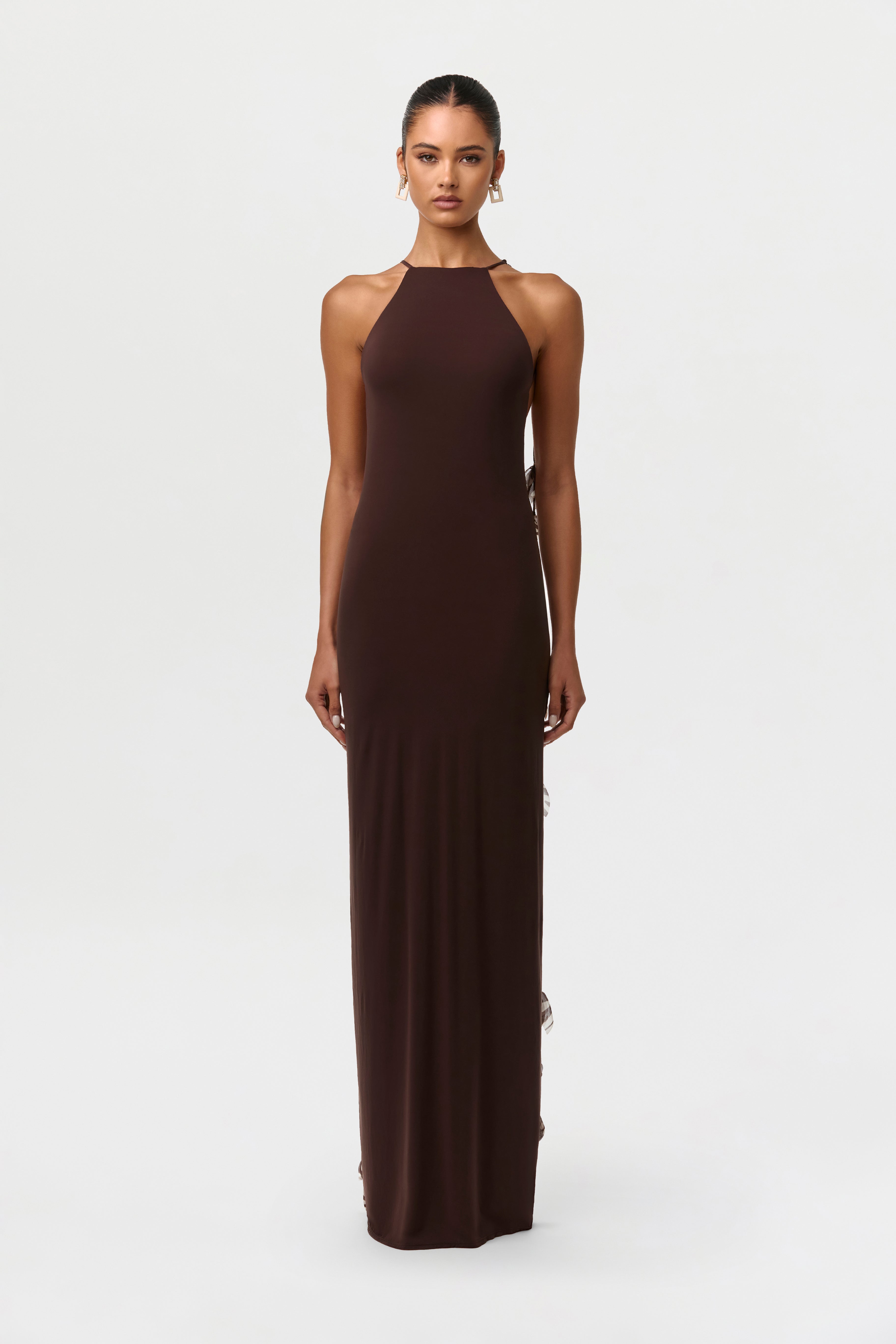 Naked Open Back Petal Dress