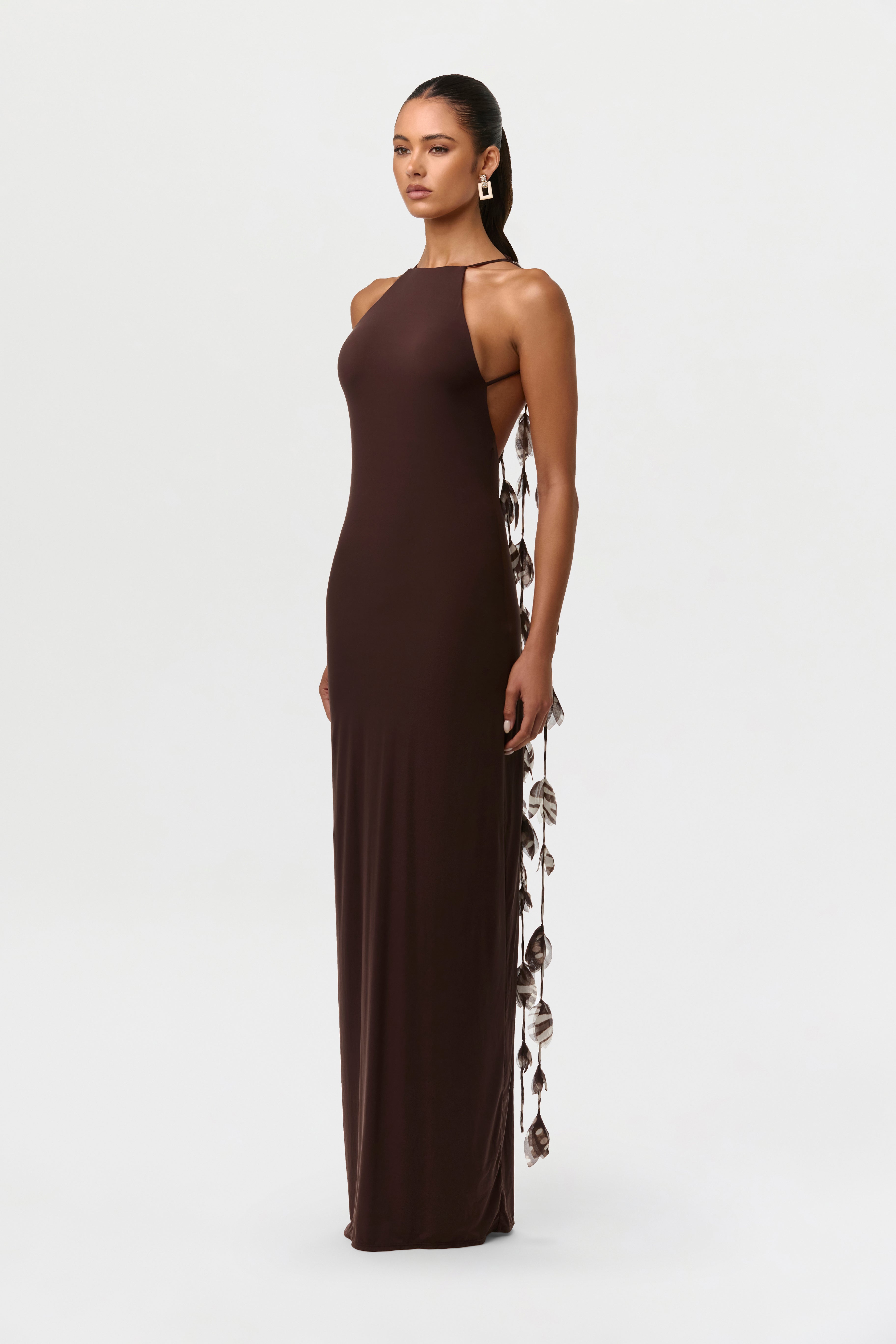 Naked Open Back Petal Dress