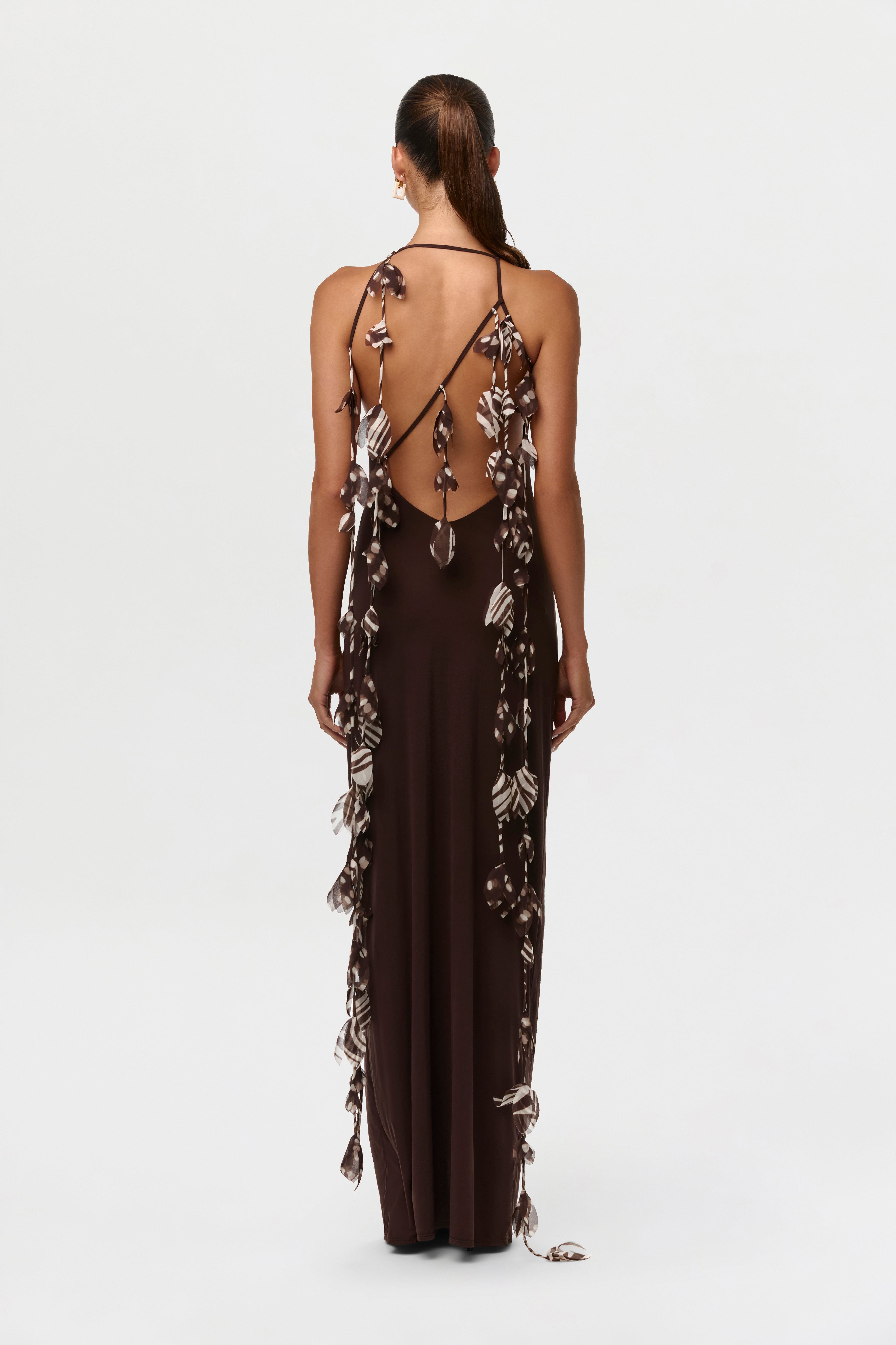 Naked Open Back Petal Dress