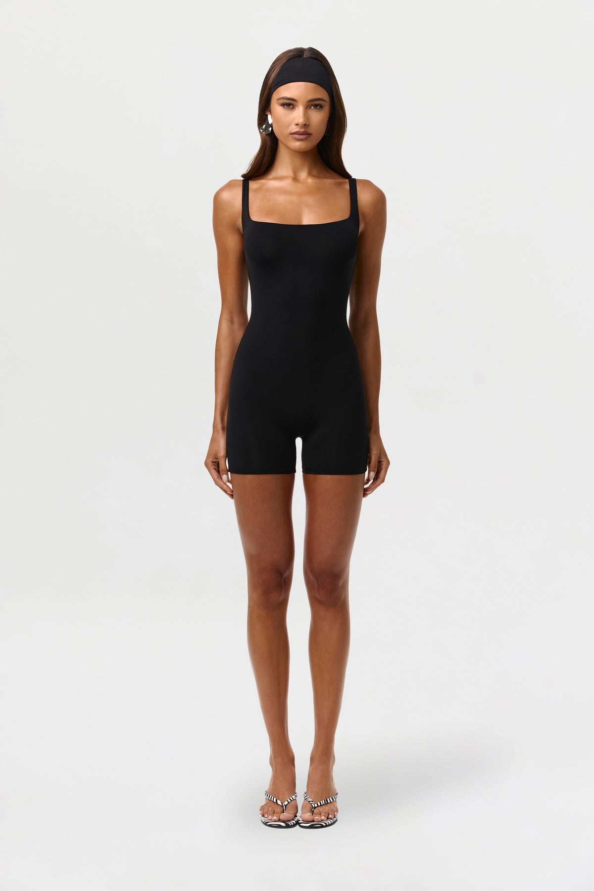 Naked Scoop Tank Romper