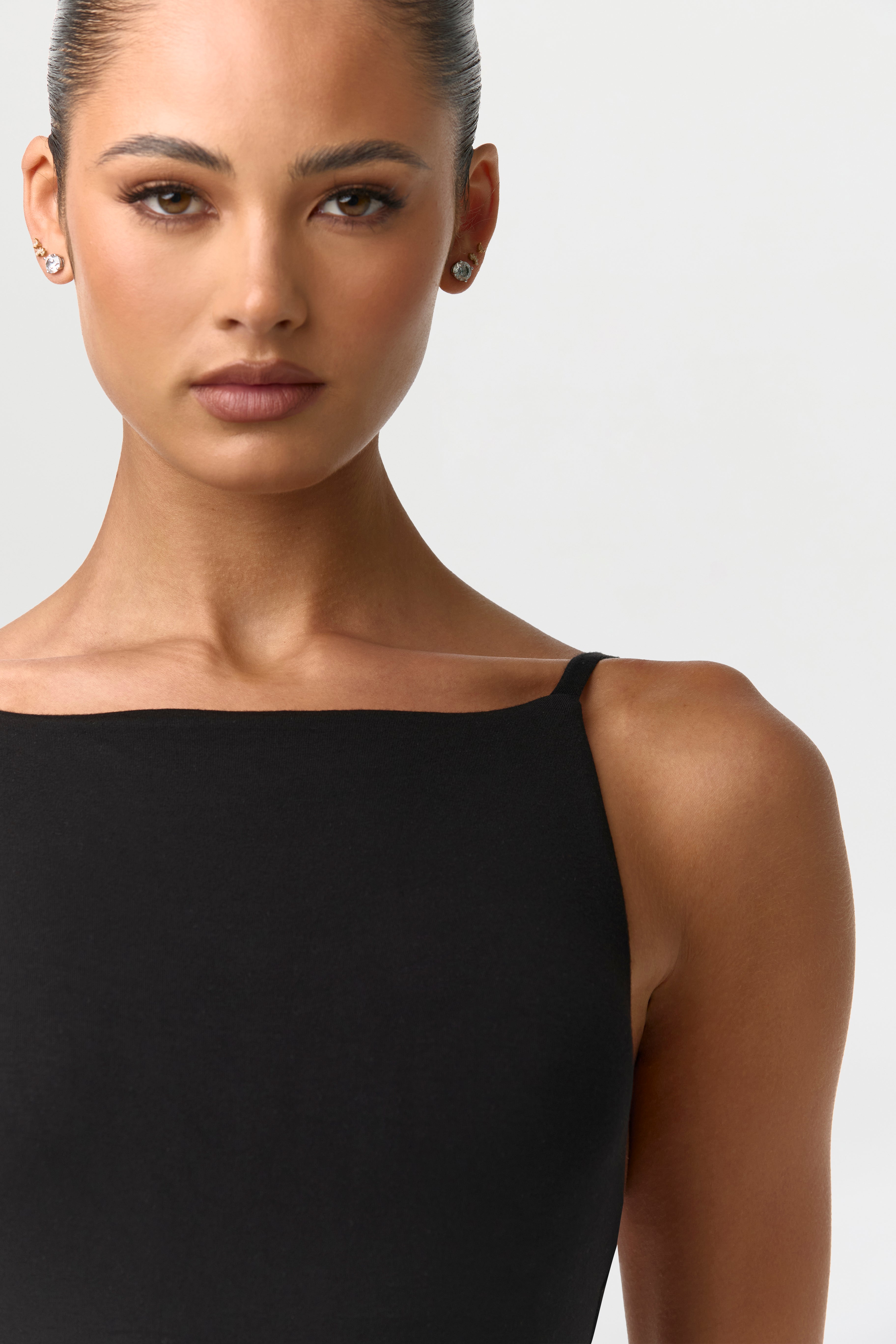 Smooth Open Back Capri Jumpsuit