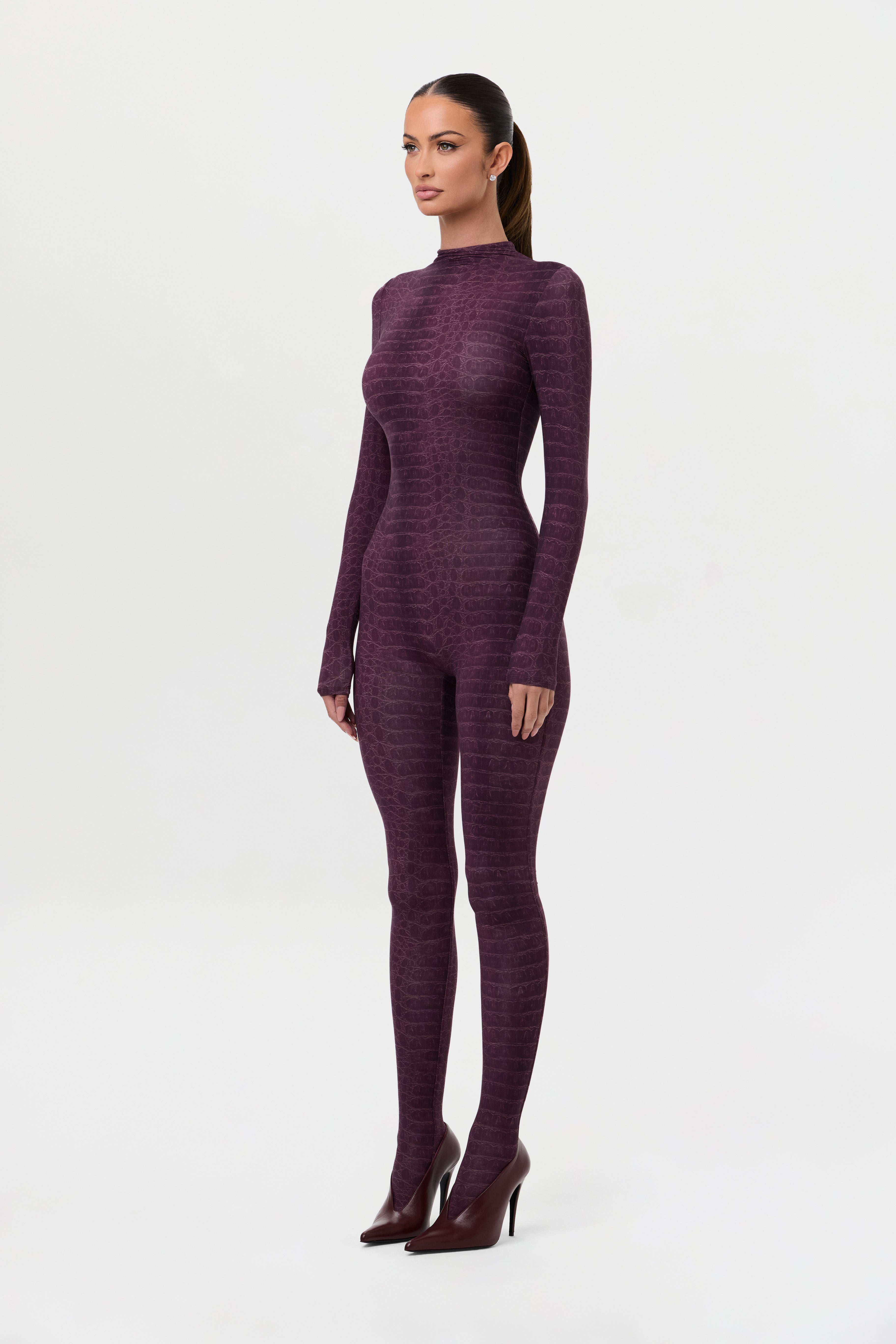 Naked Print Closed Toe Jumpsuit
