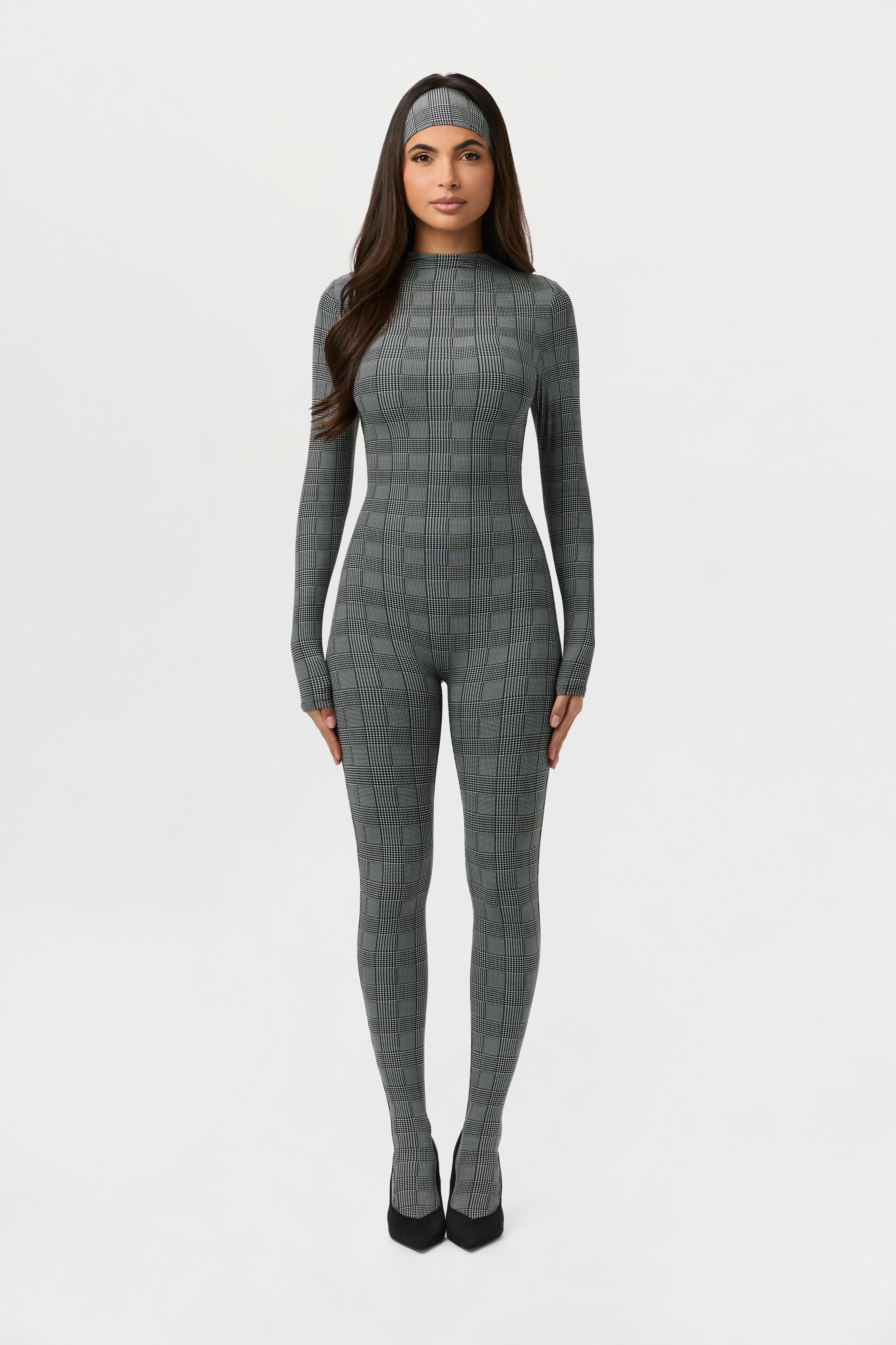Naked Print Closed Toe Jumpsuit