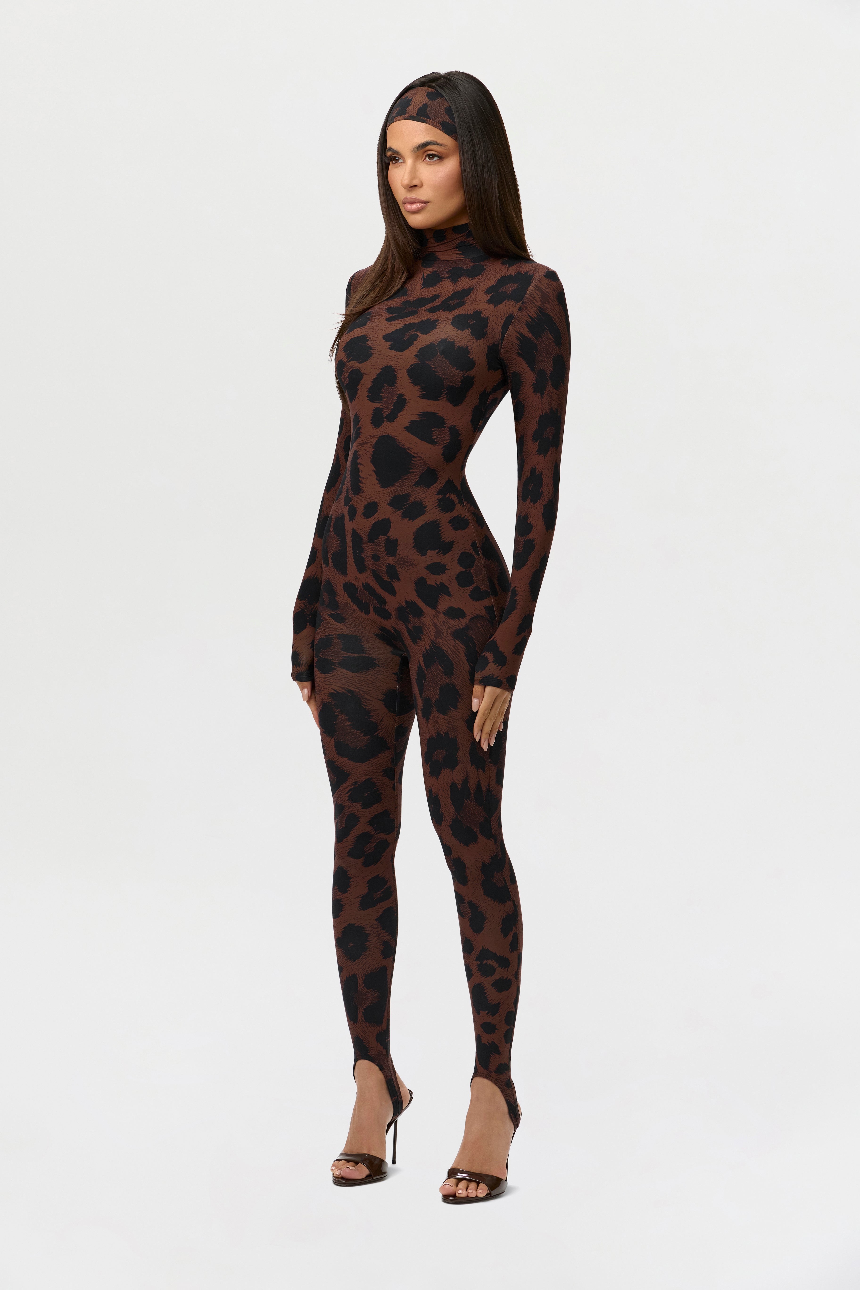 Naked Print Stirrup Jumpsuit