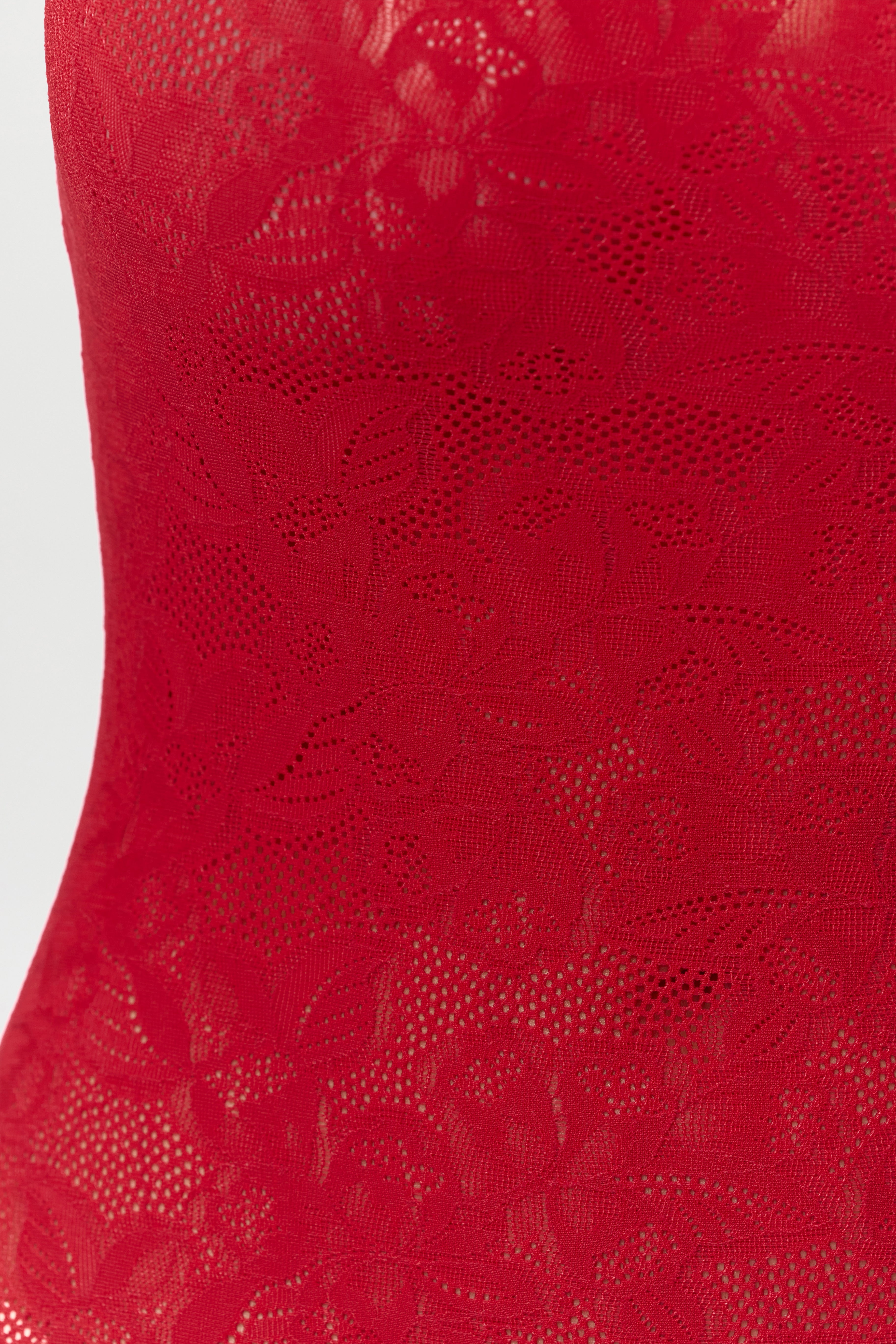 Stretch Lace Tank Stirrup Jumpsuit
