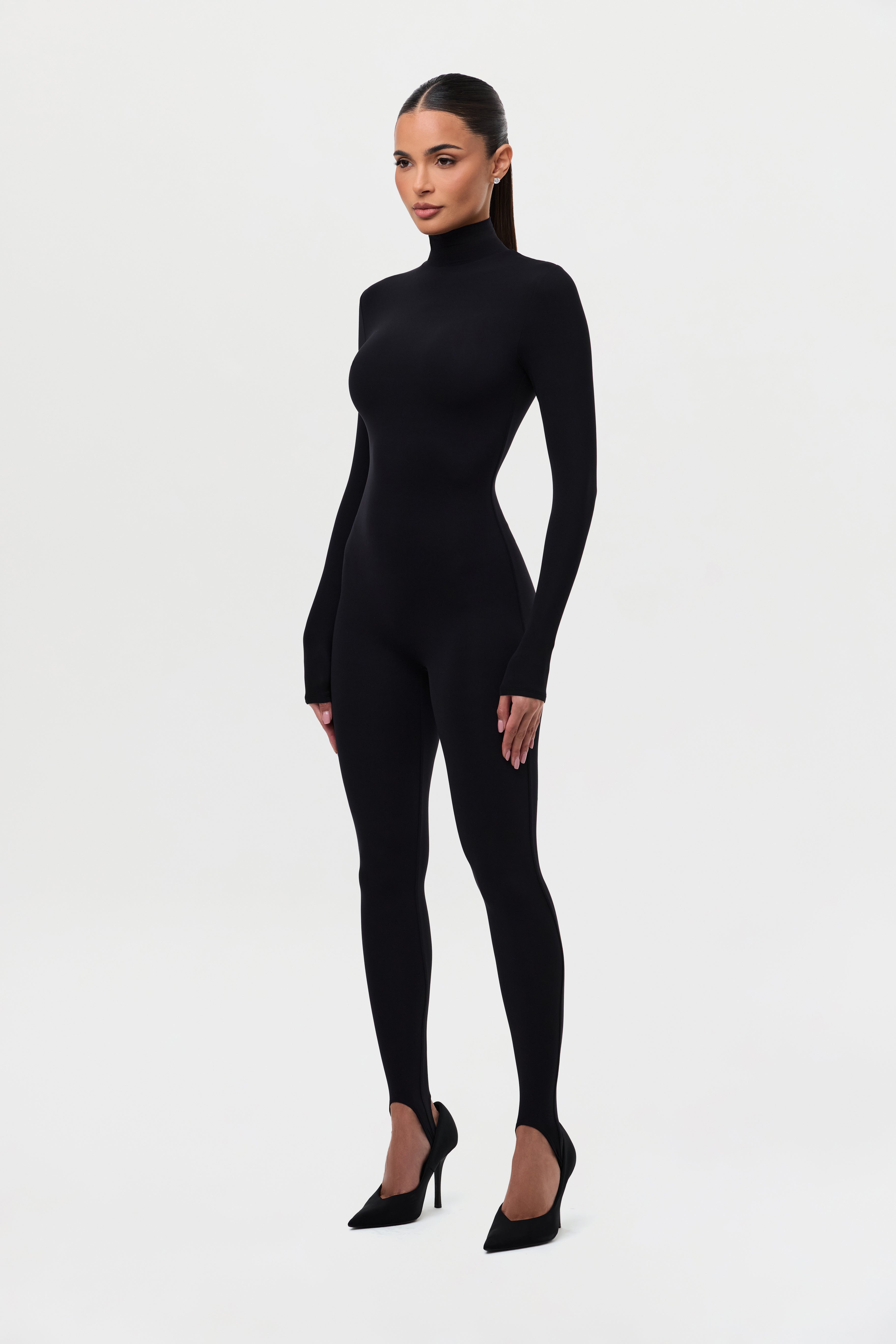 Naked Turtleneck Stirrup Jumpsuit