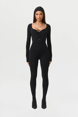 Naked Tie Closed Toe Jumpsuit