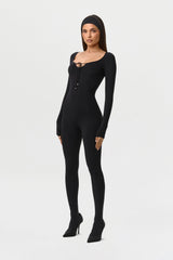 Naked Tie Closed Toe Jumpsuit