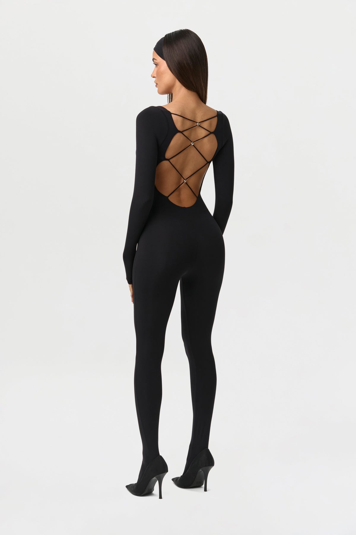 Naked Tie Closed Toe Jumpsuit