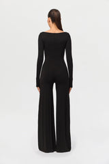 Smooth Off-Shoulder Wide Leg Jumpsuit
