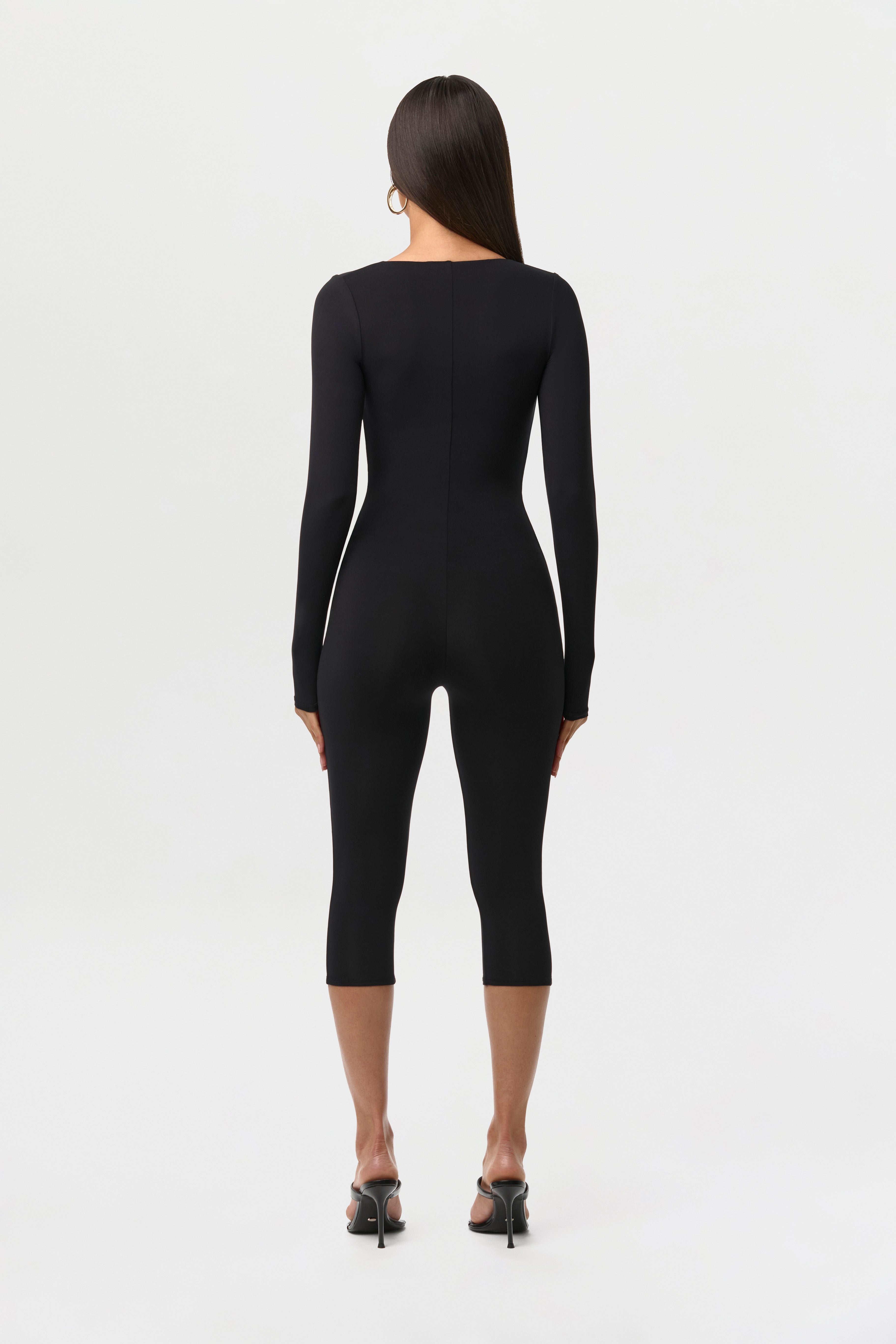Naked Cutout Capri Jumpsuit