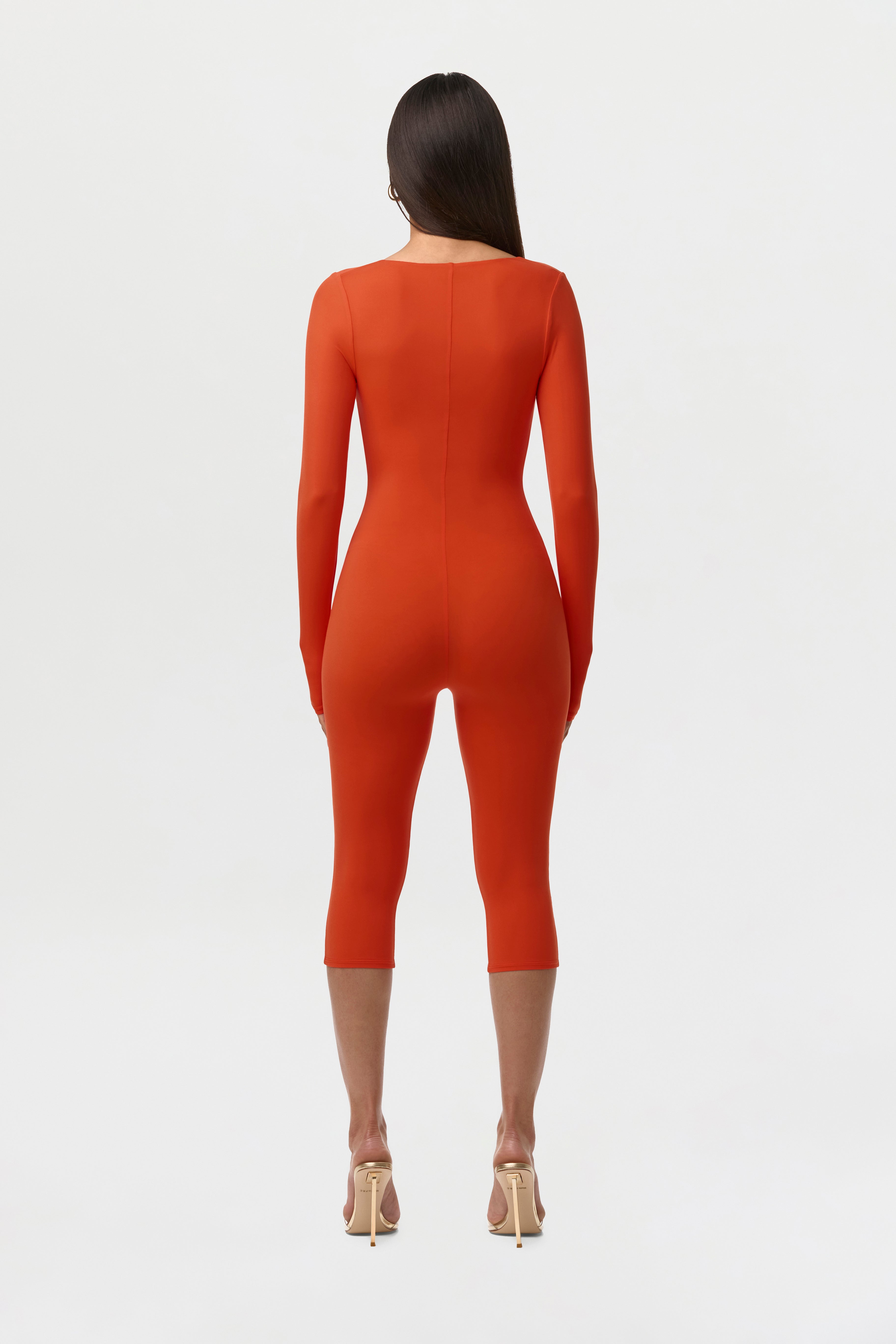 Naked Cutout Capri Jumpsuit
