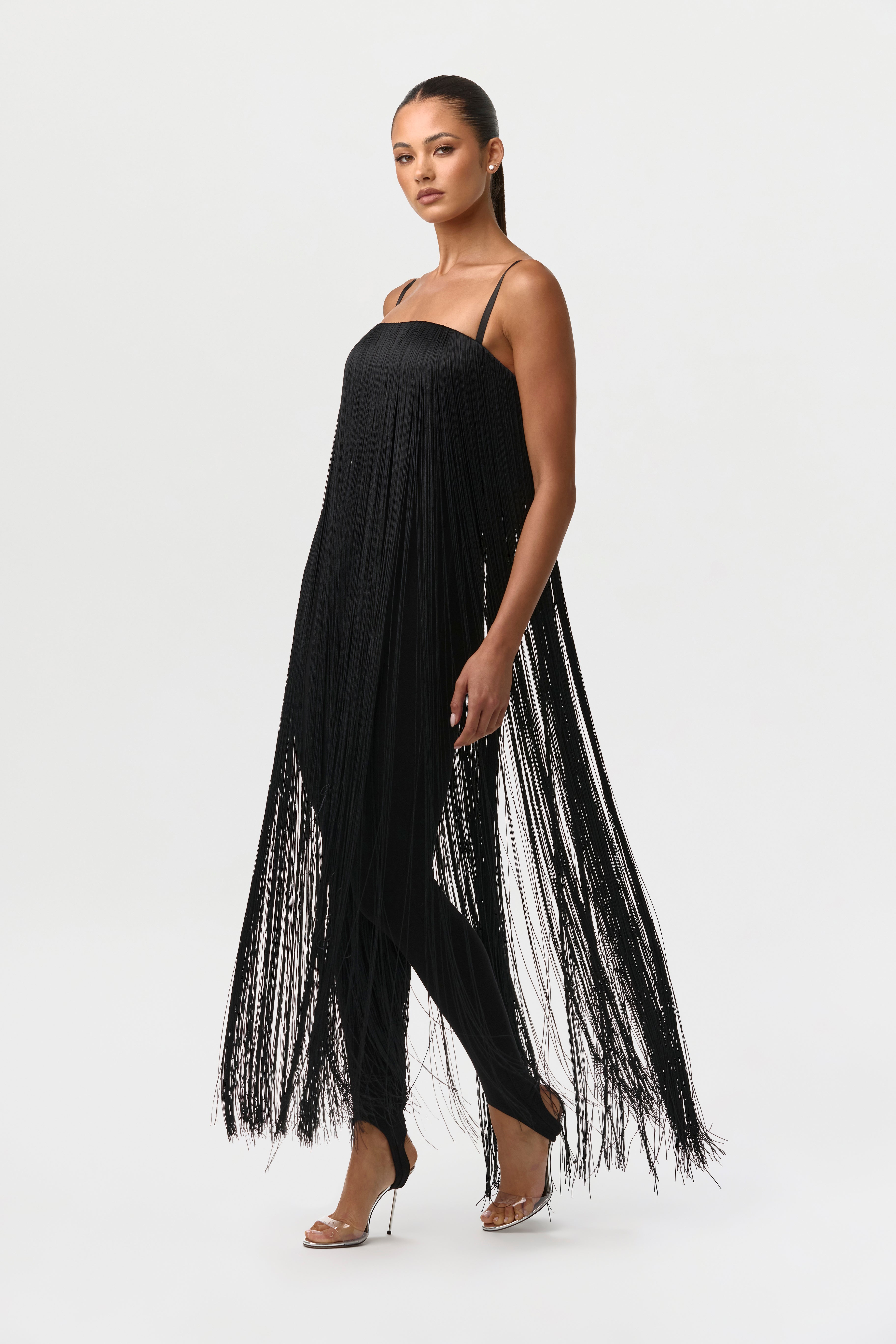 Butter Fringe Stirrup Jumpsuit