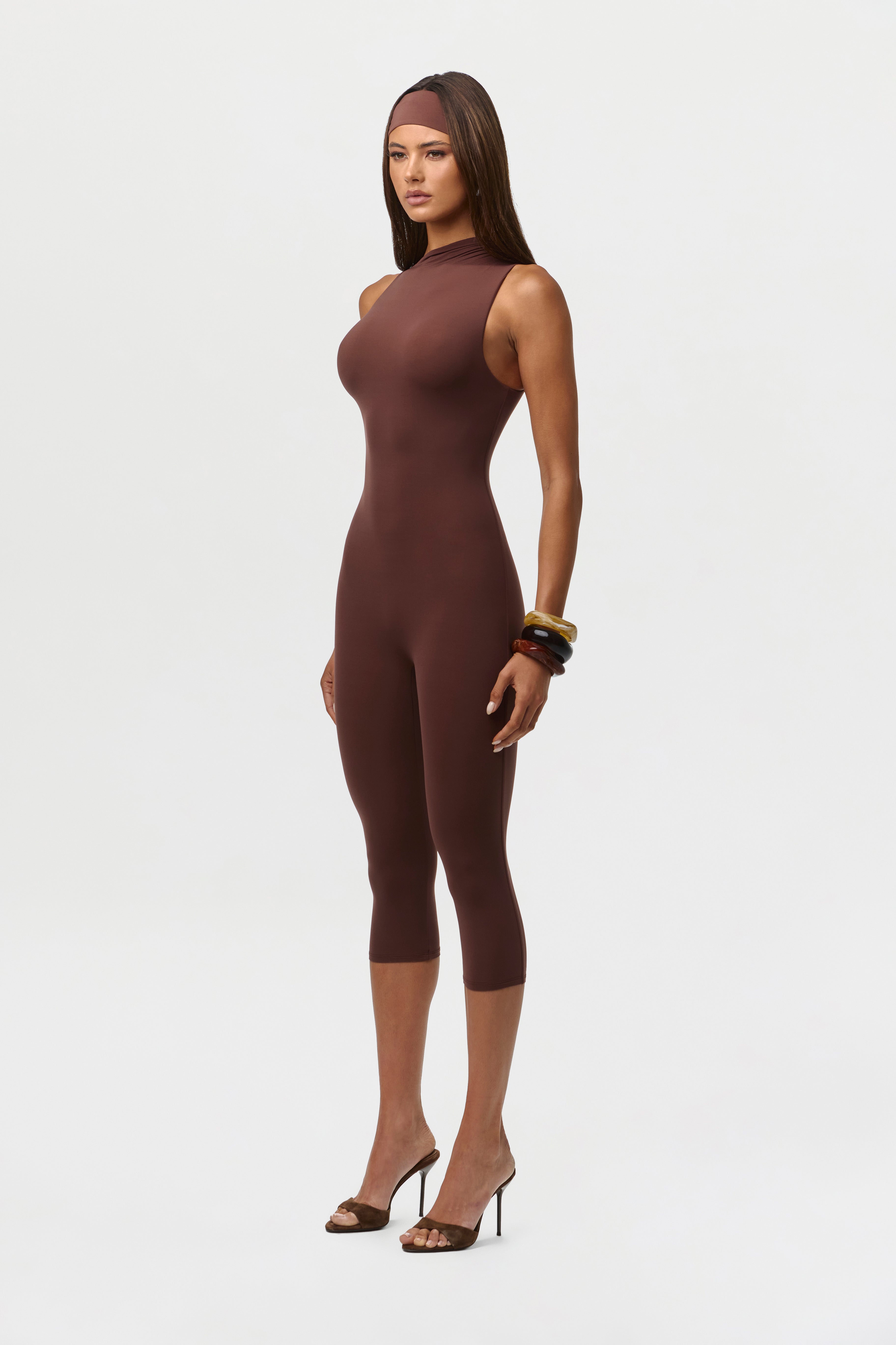Naked Sleeveless Capri Jumpsuit