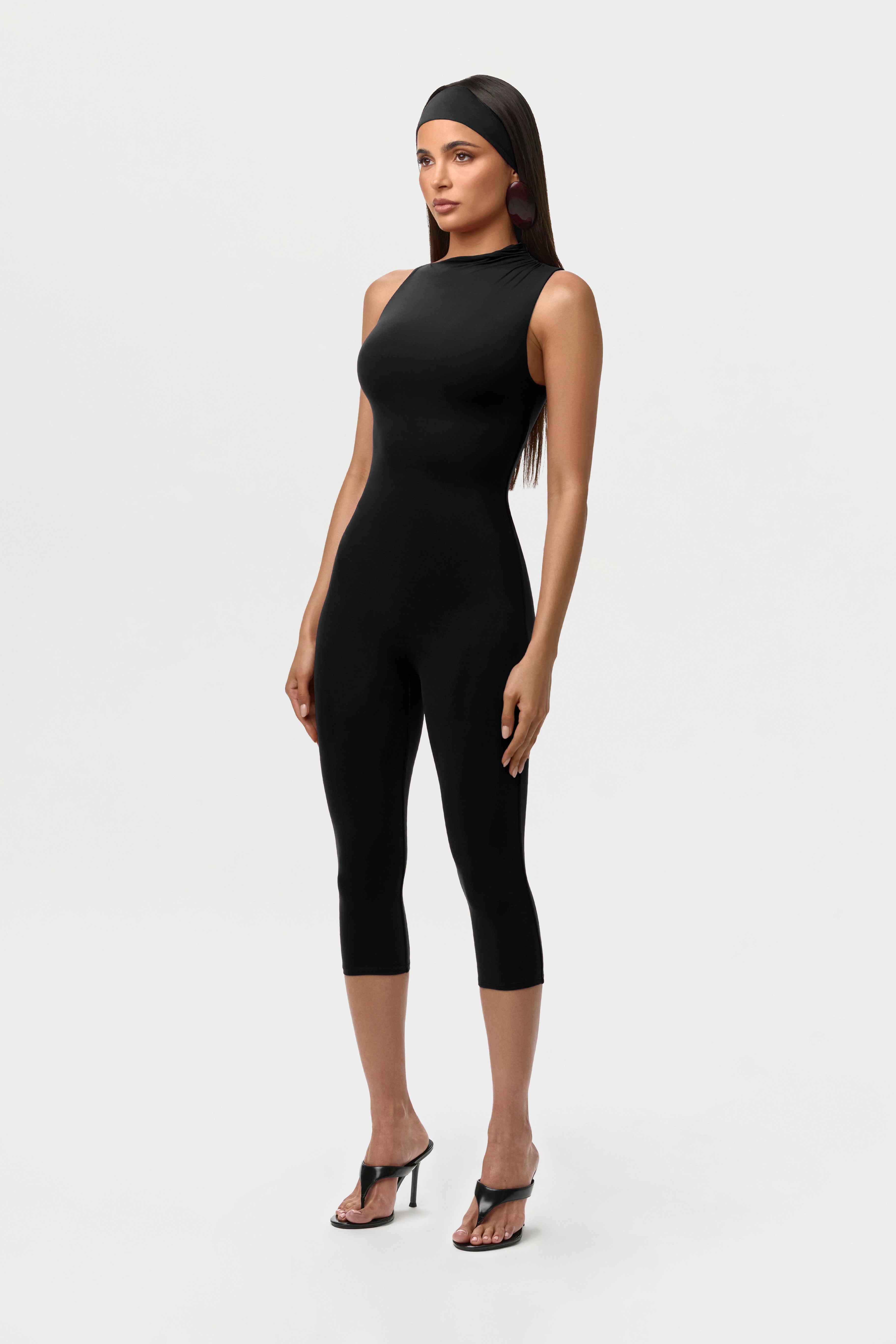 Naked Sleeveless Capri Jumpsuit