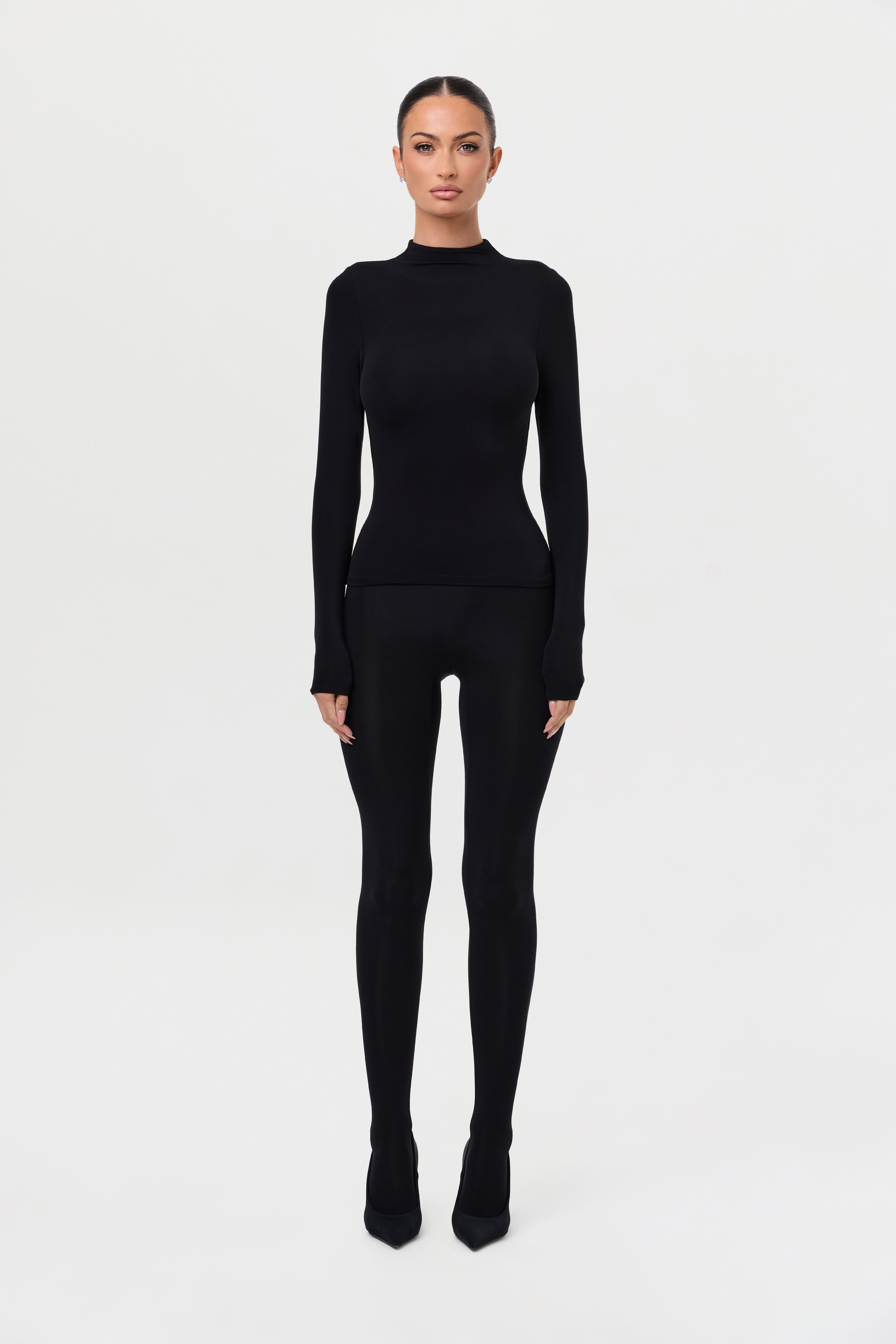 Naked Mock Neck Top