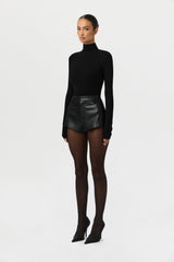 Vegan Leather Hot Pants