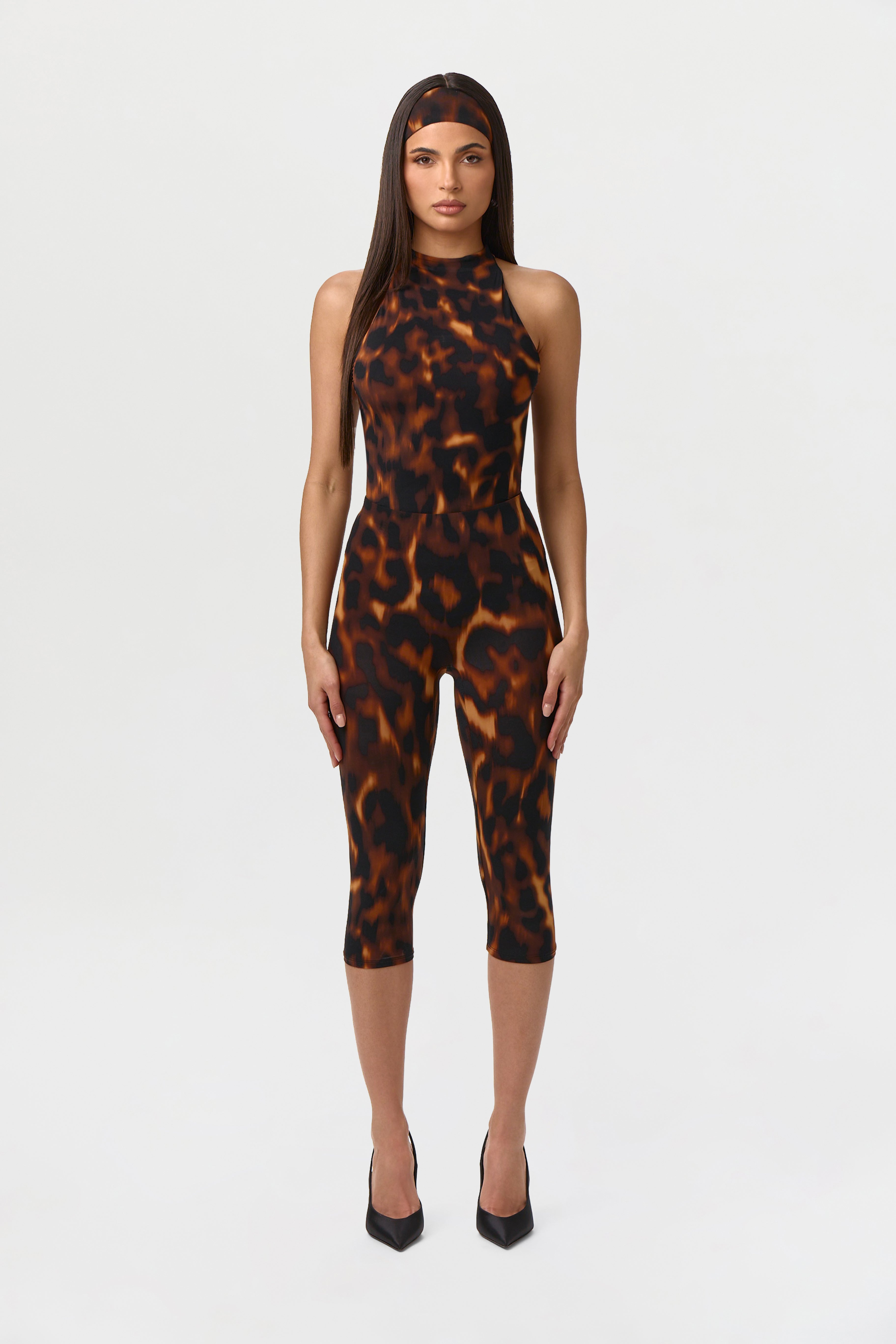 Naked Print Capri Legging