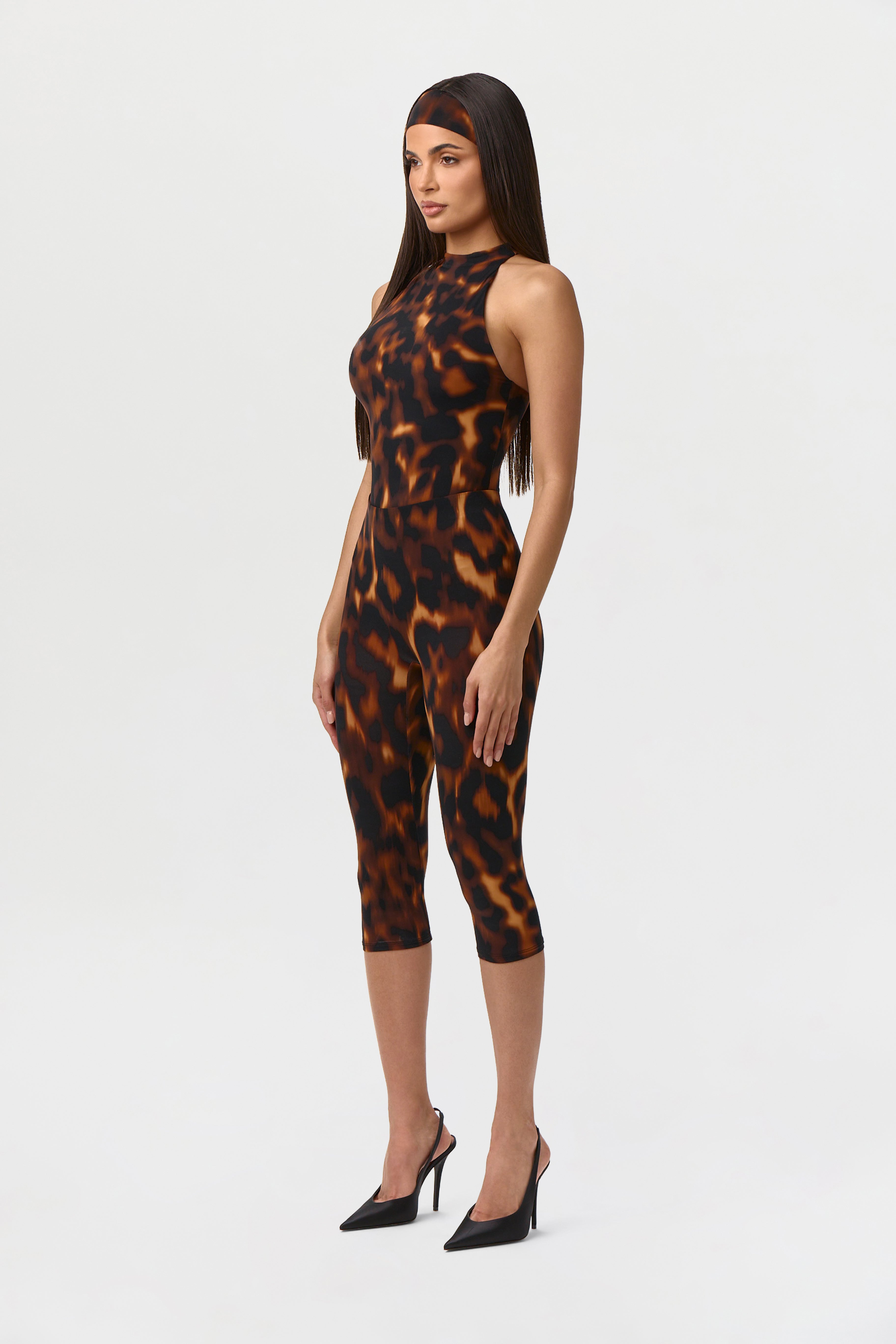 Naked Print Capri Legging