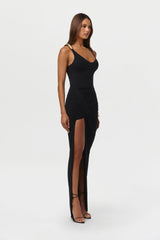 Naked Ruched Drape Maxi Skirt