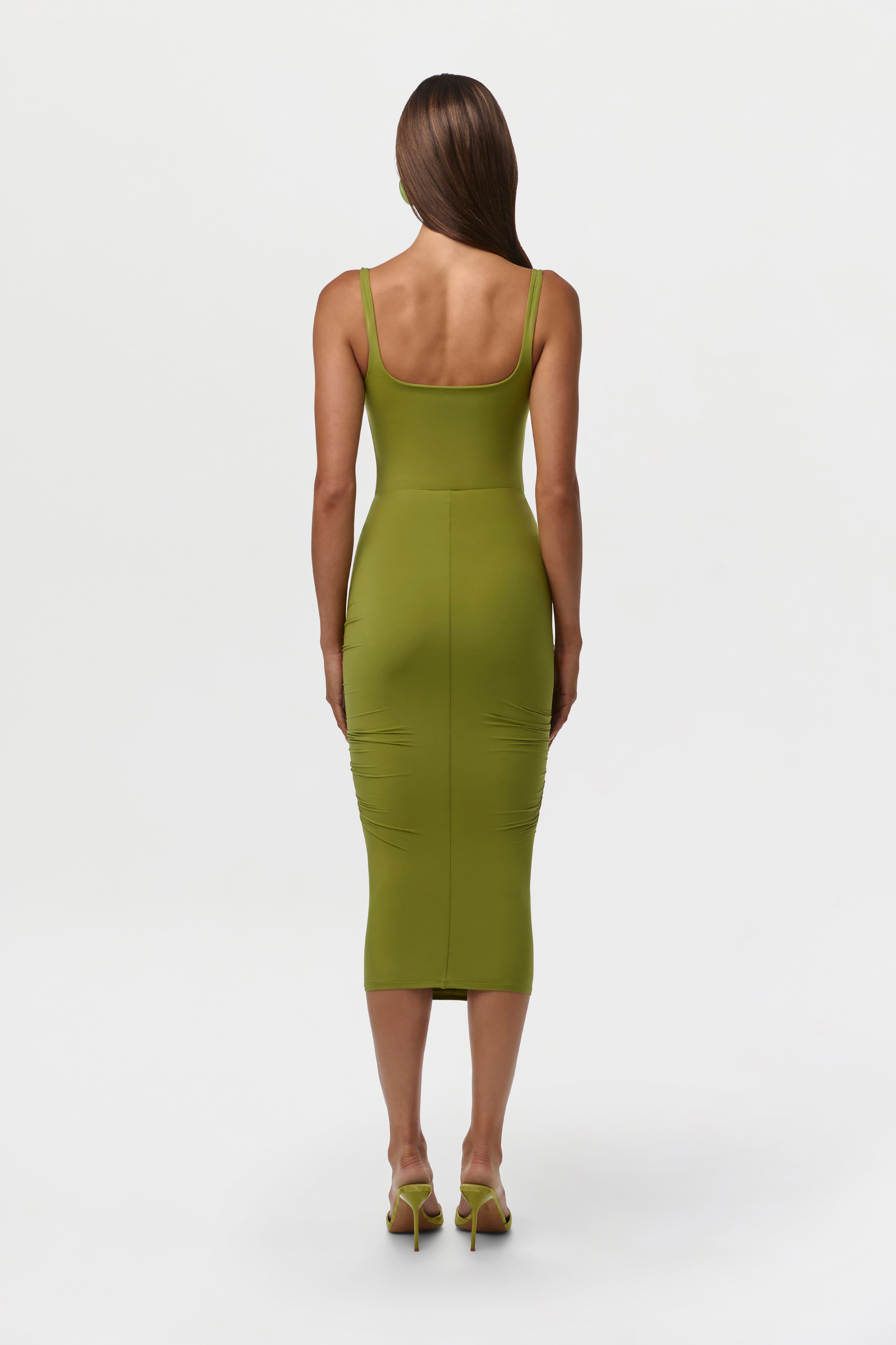 Naked Drape Midi Skirt