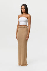 Knit Braid Maxi Skirt