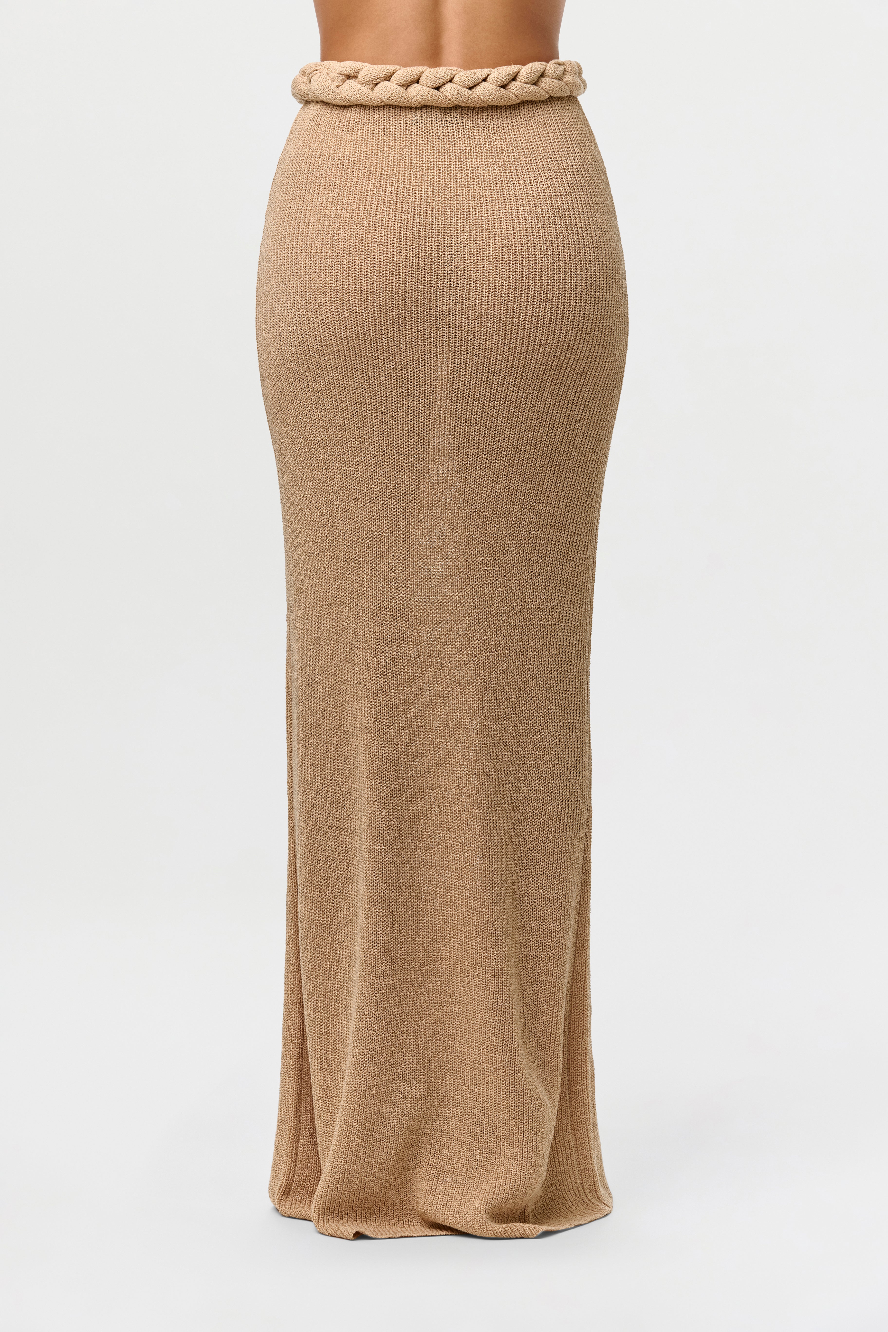 Knit Braid Maxi Skirt
