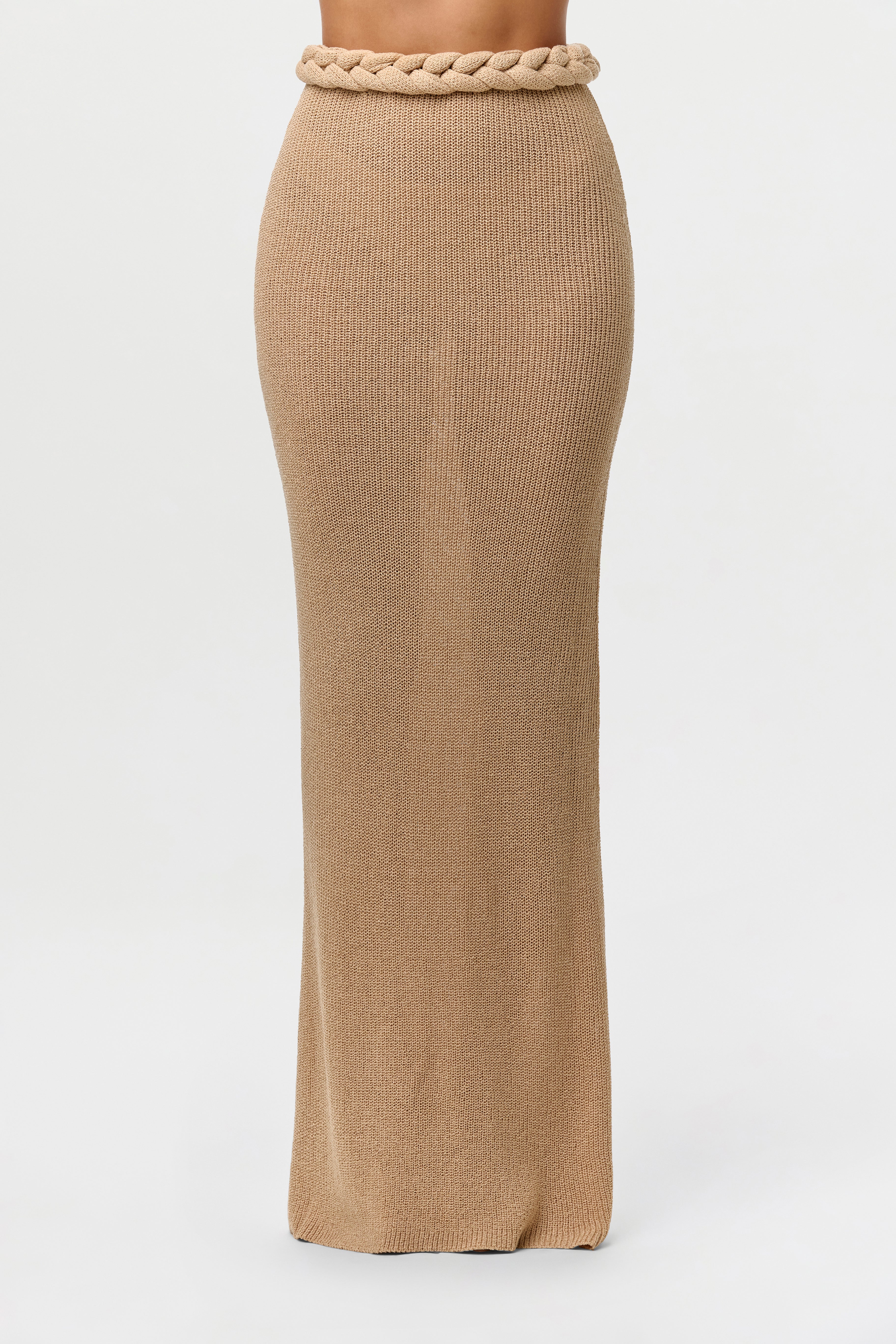 Knit Braid Maxi Skirt