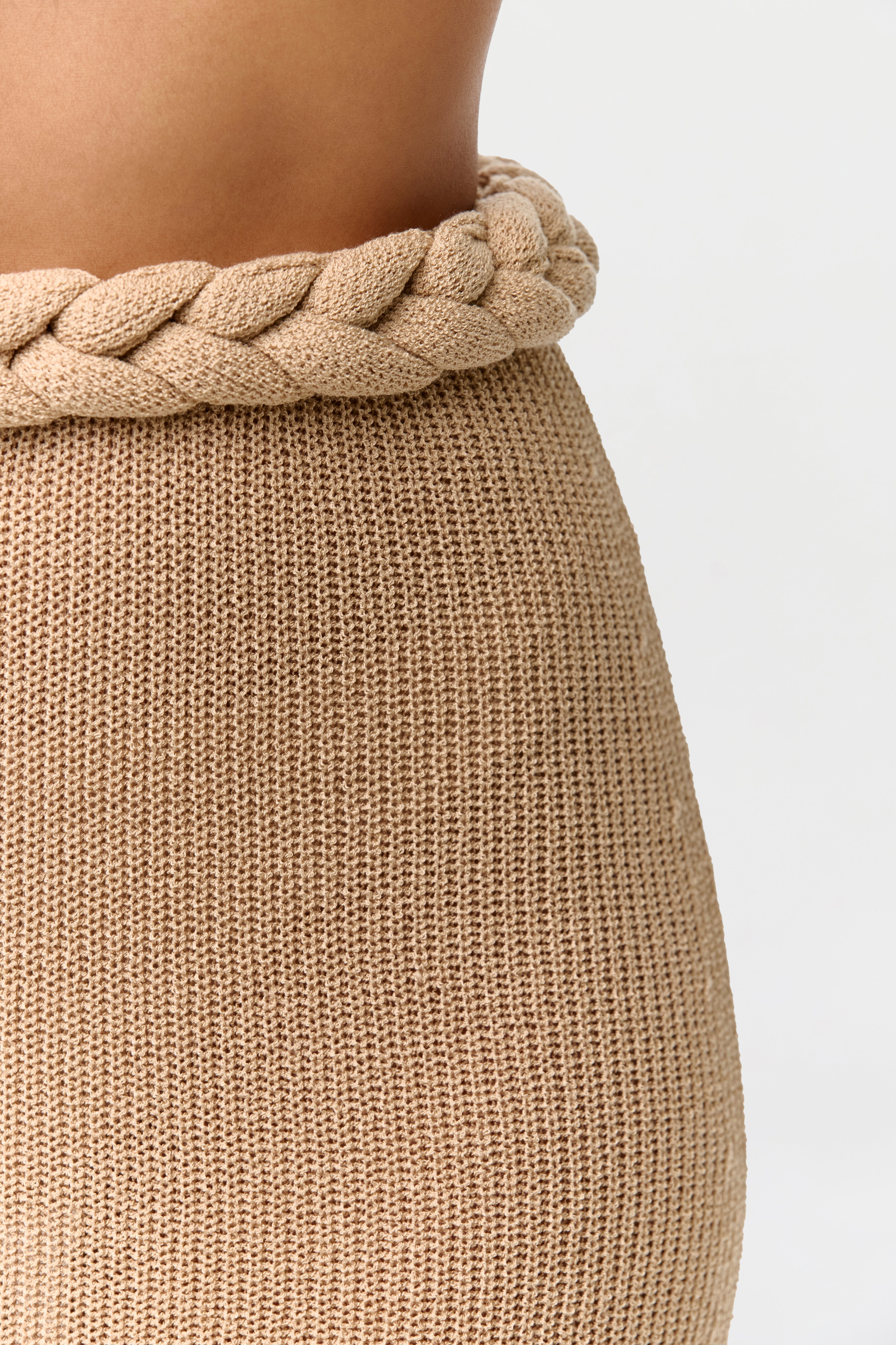 Knit Braid Maxi Skirt