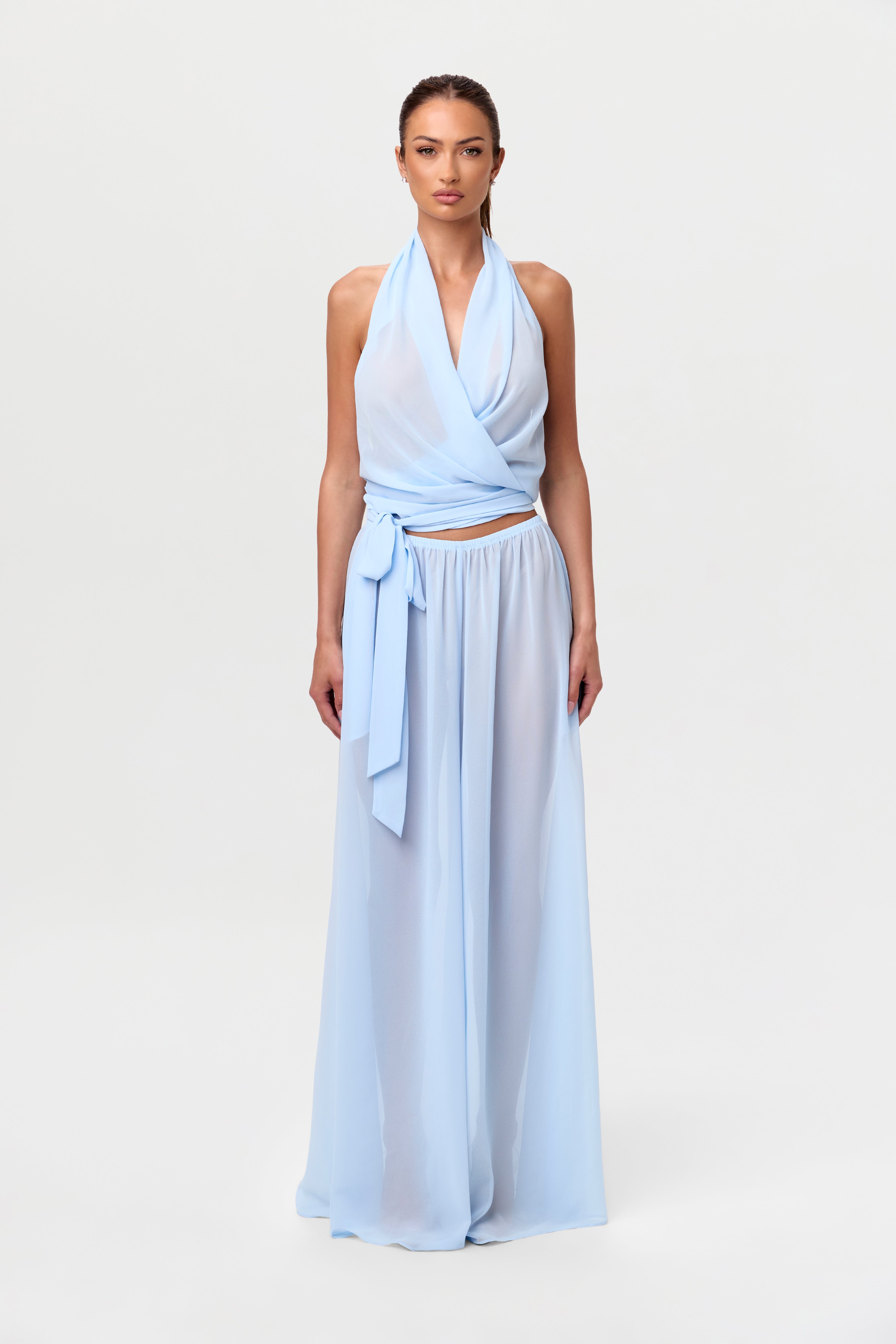 Chiffon Wide Leg Pants