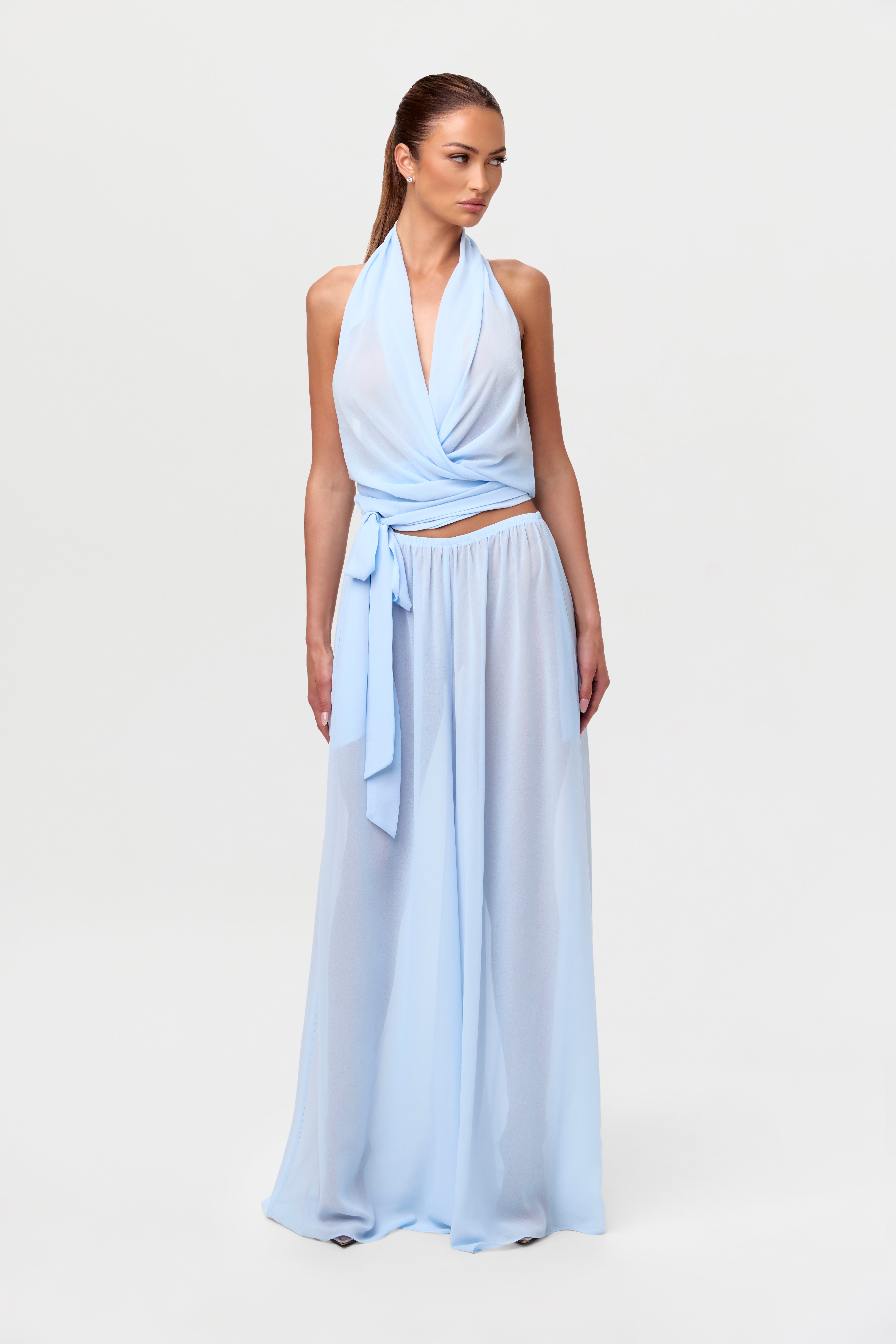 Chiffon Wide Leg Pants