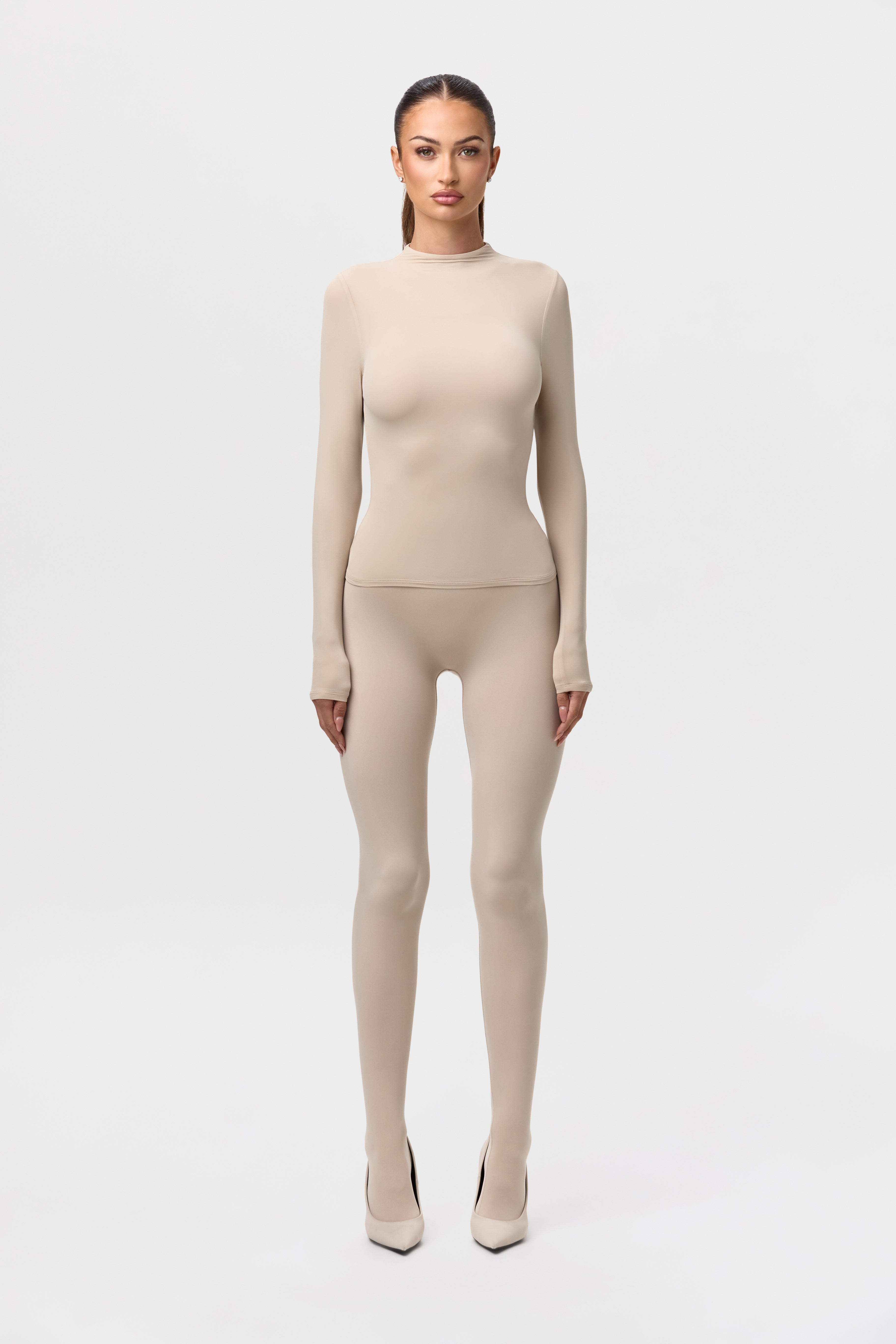 Naked Mock Neck Top