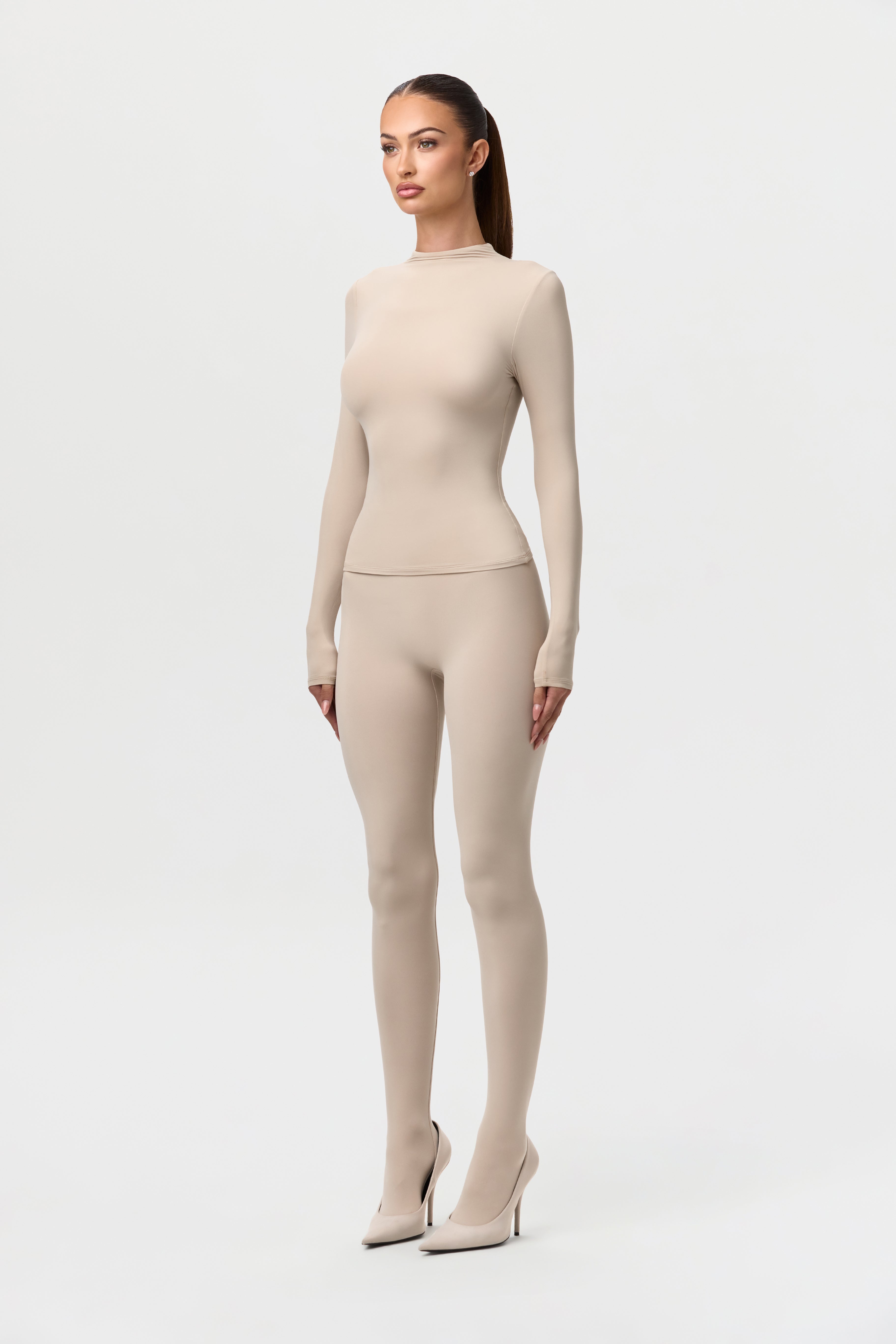 Naked Mock Neck Top