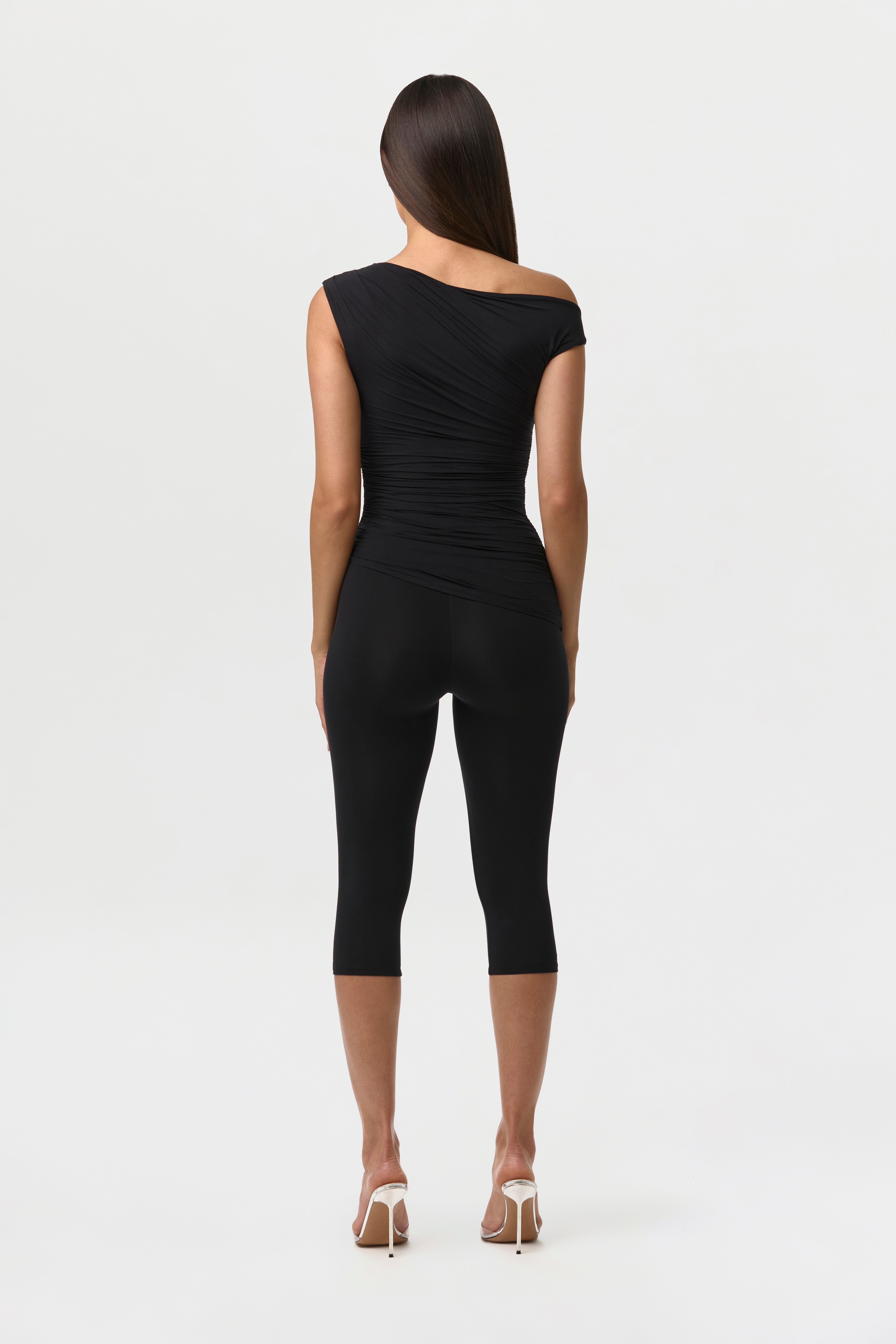 Naked Ruched Off Shoulder Top