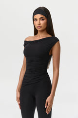 Naked Ruched Off Shoulder Top