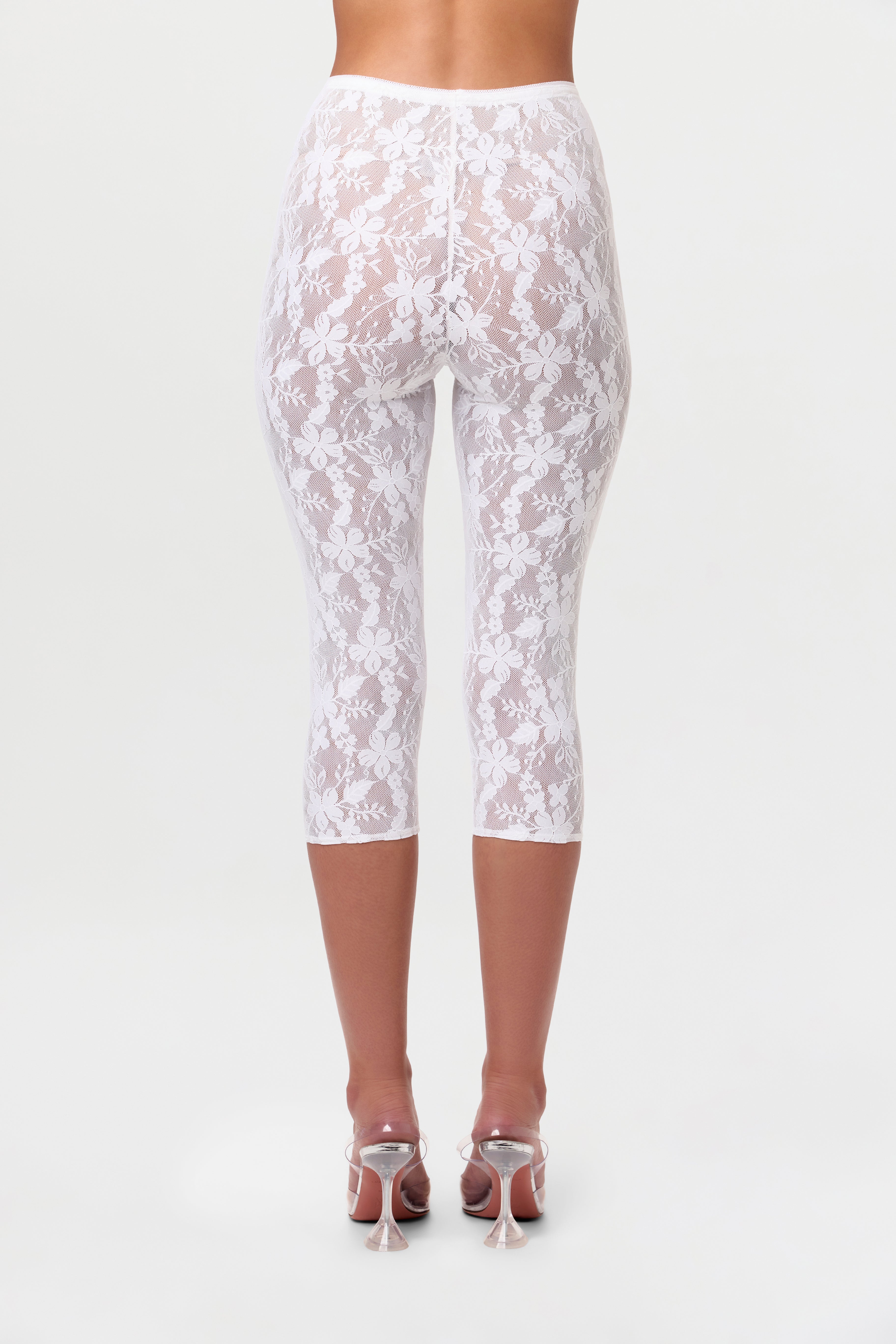 Stretch Lace Cropped Legging