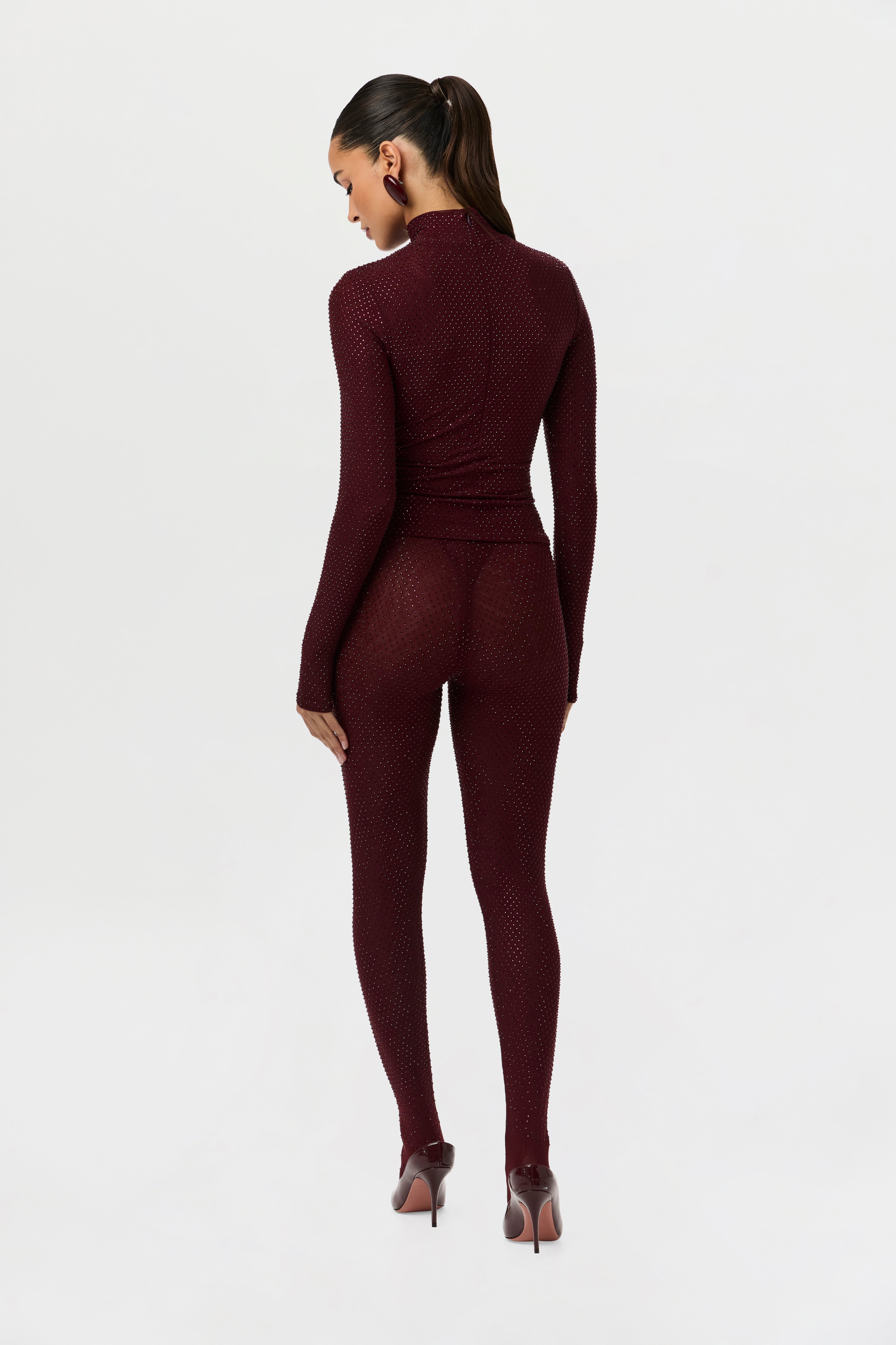 Crystal Closed Toe Leggings