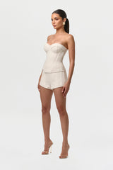 Linen High Waist Shorts