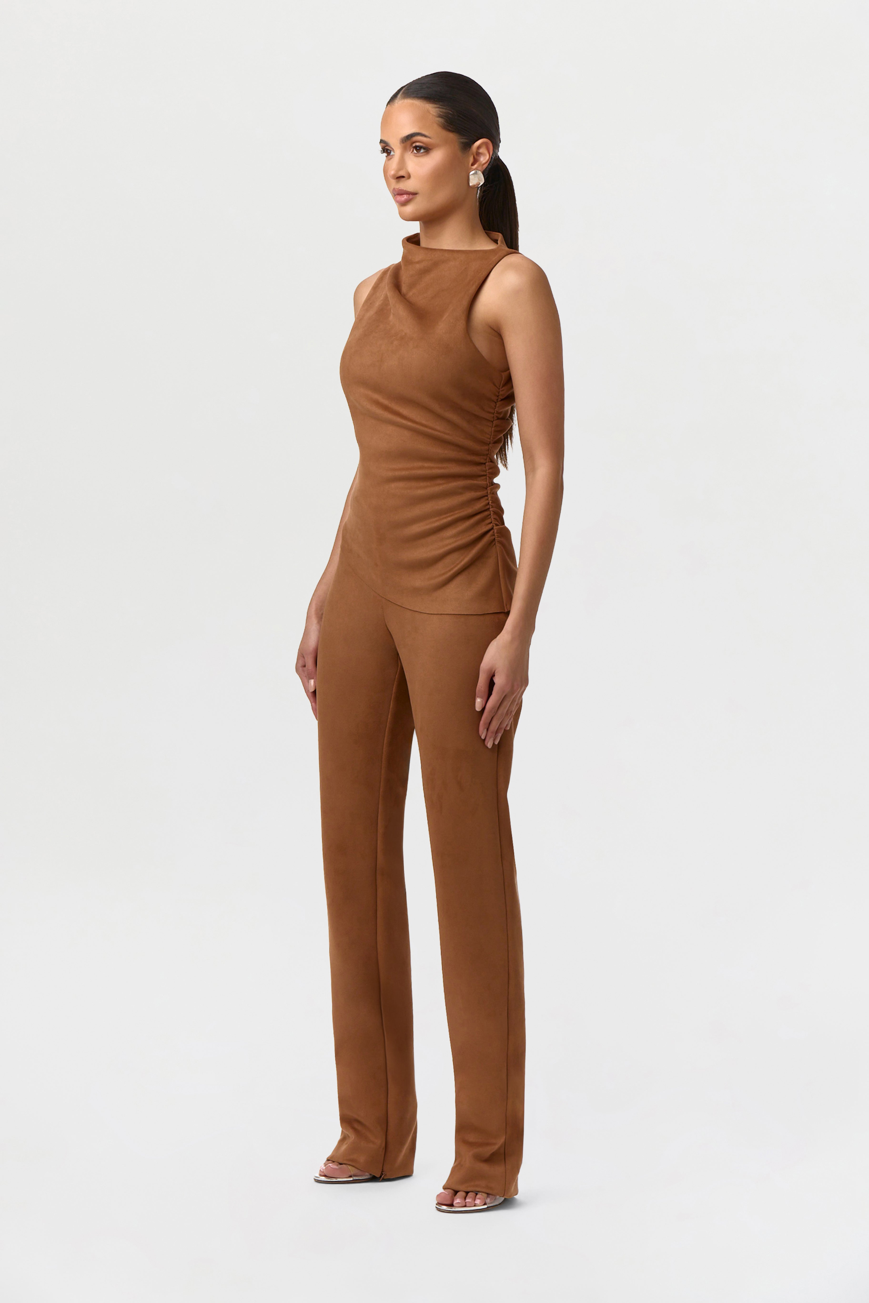 Faux Suede Pants