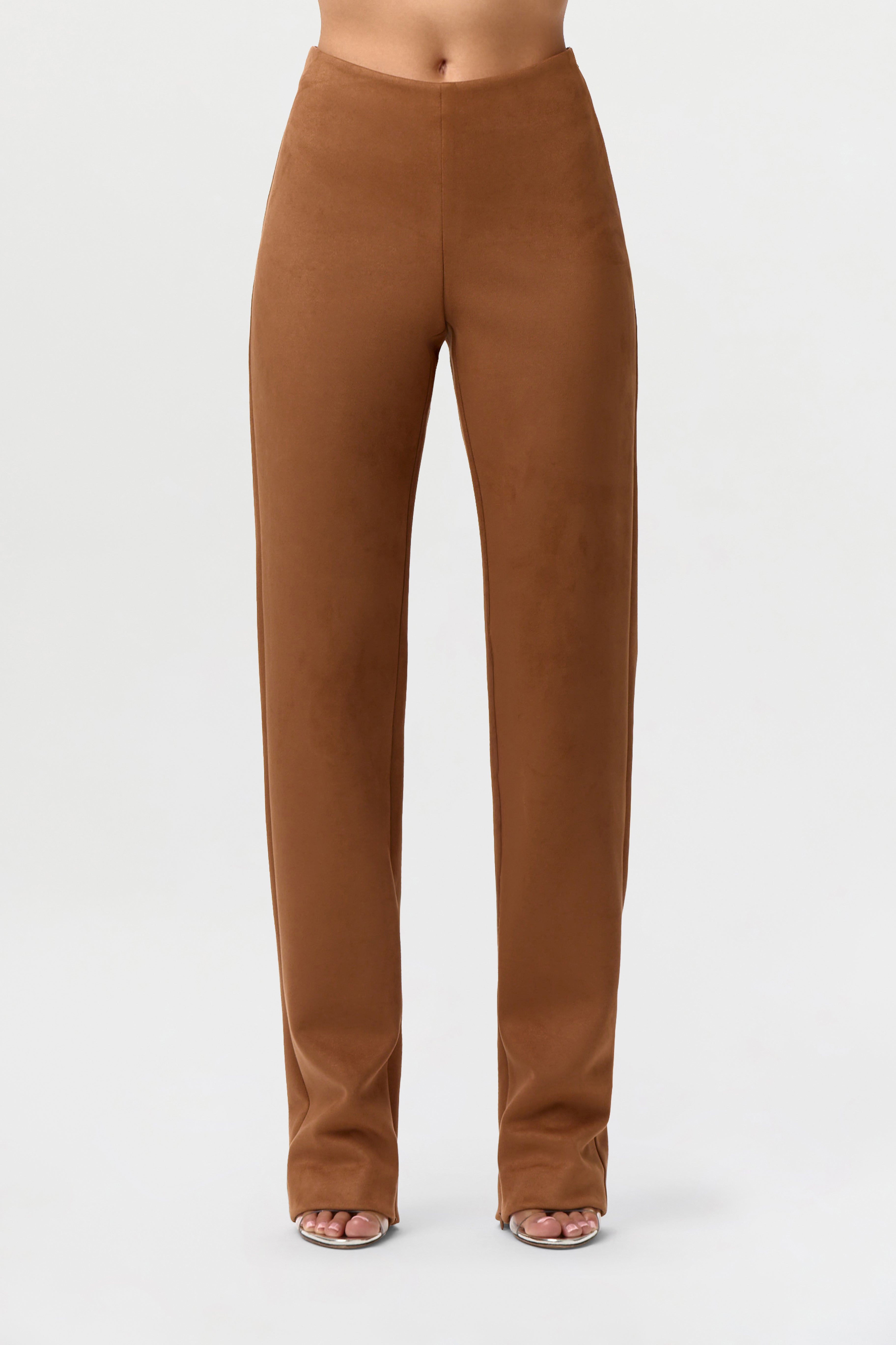 Faux Suede Pants
