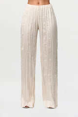 Satin Plissé Pant