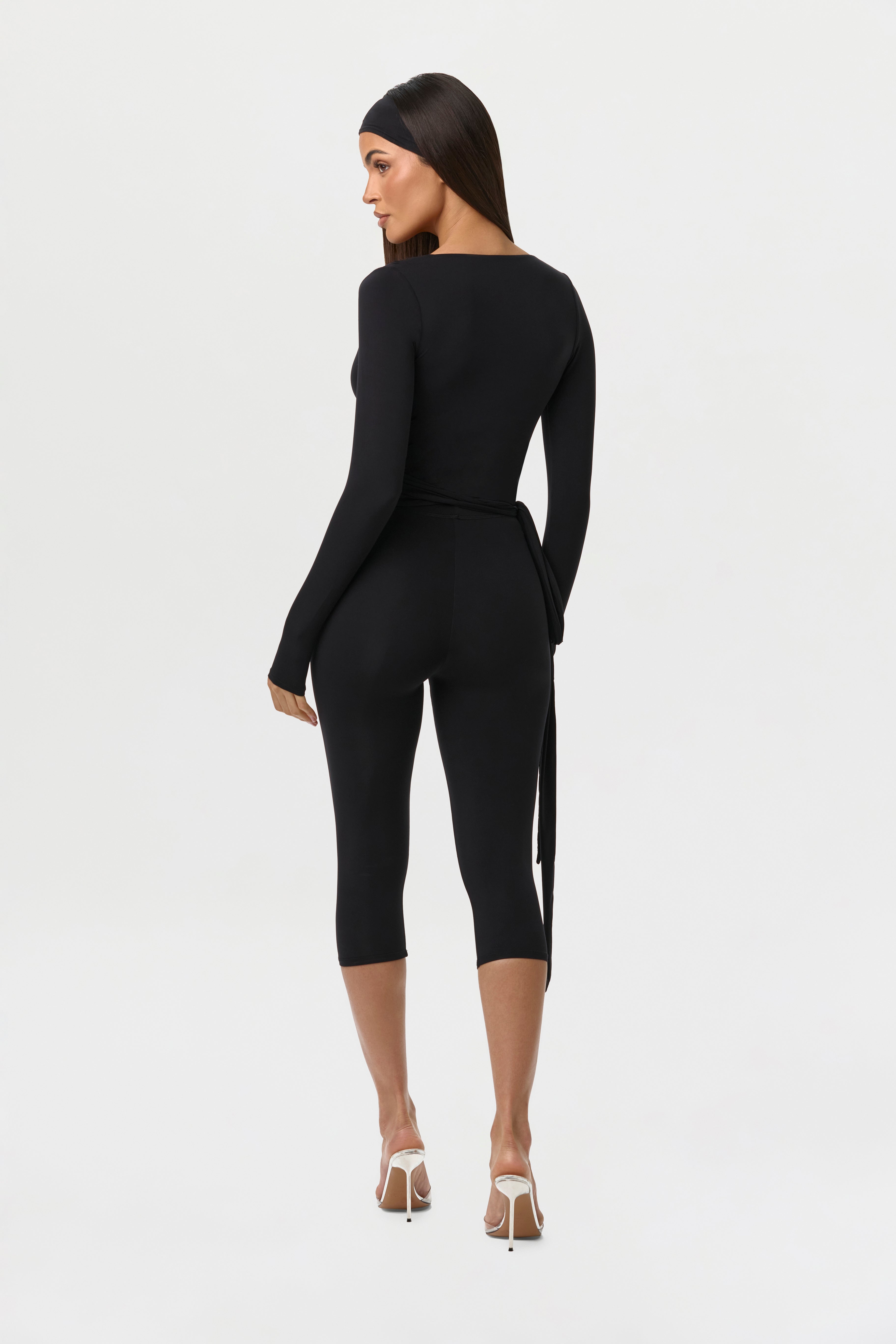 Naked Wrap V-Neck Top