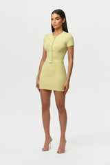 Knit Ribbed Mini Skirt