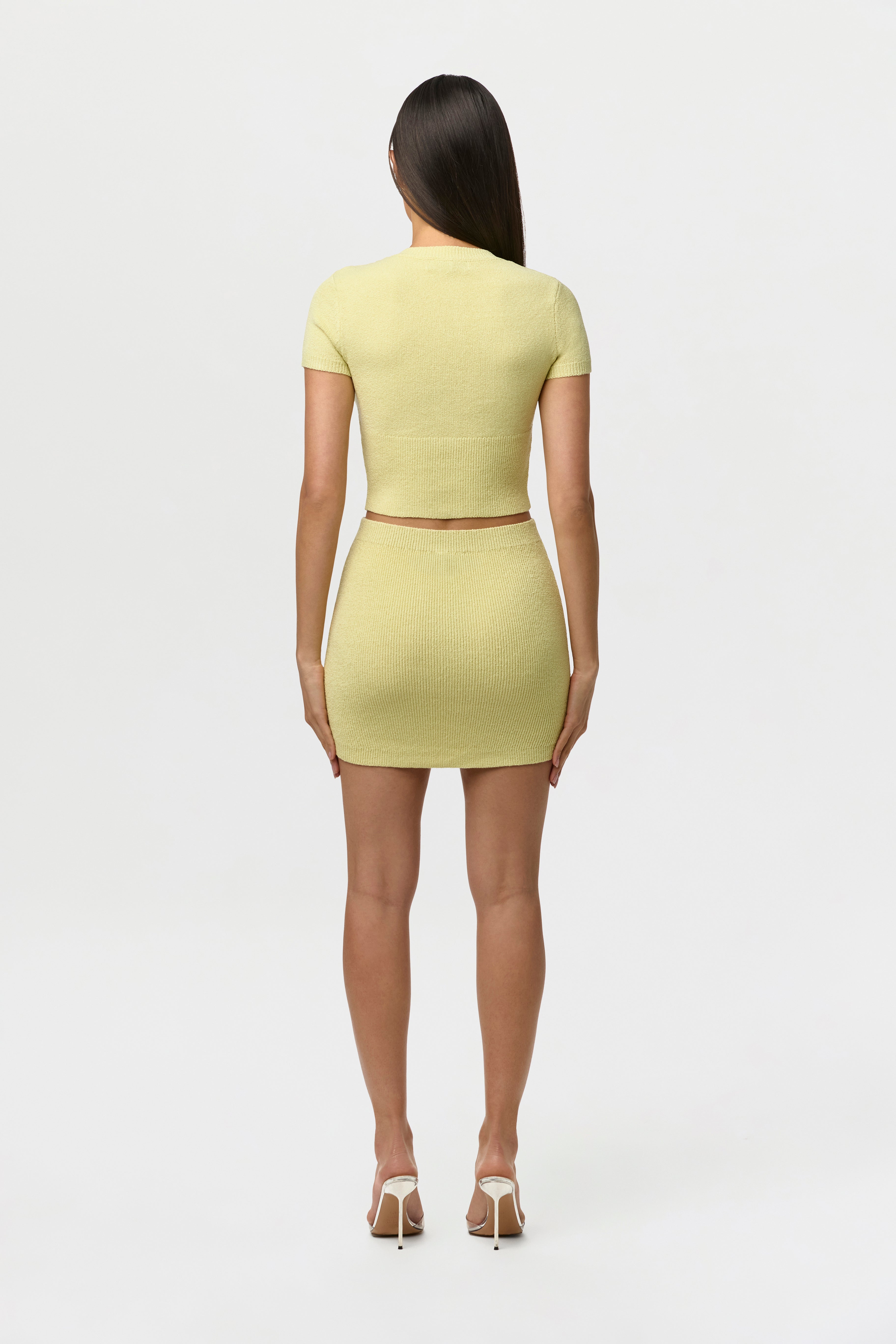 Knit Ribbed Mini Skirt