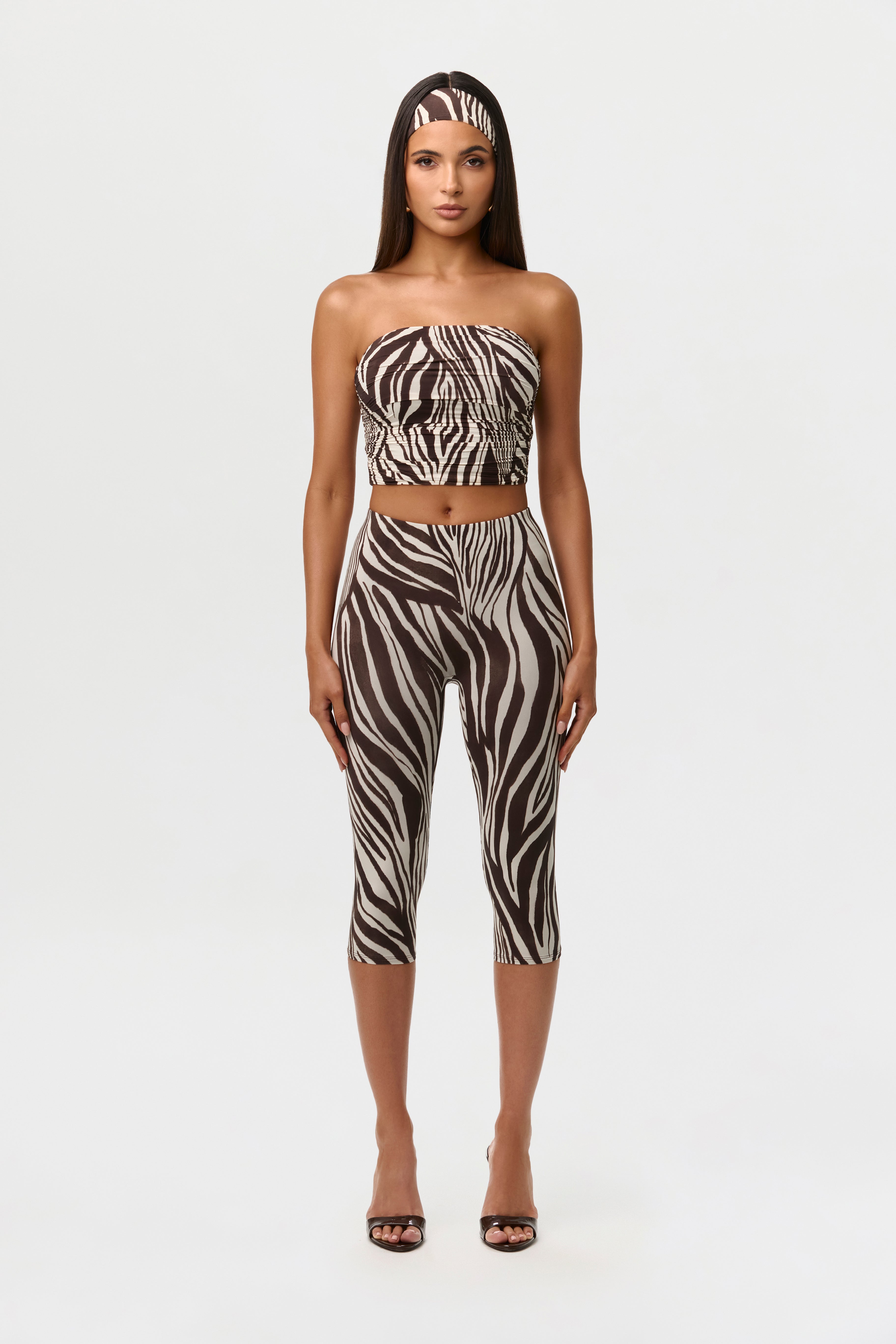 Naked Print Capri Legging