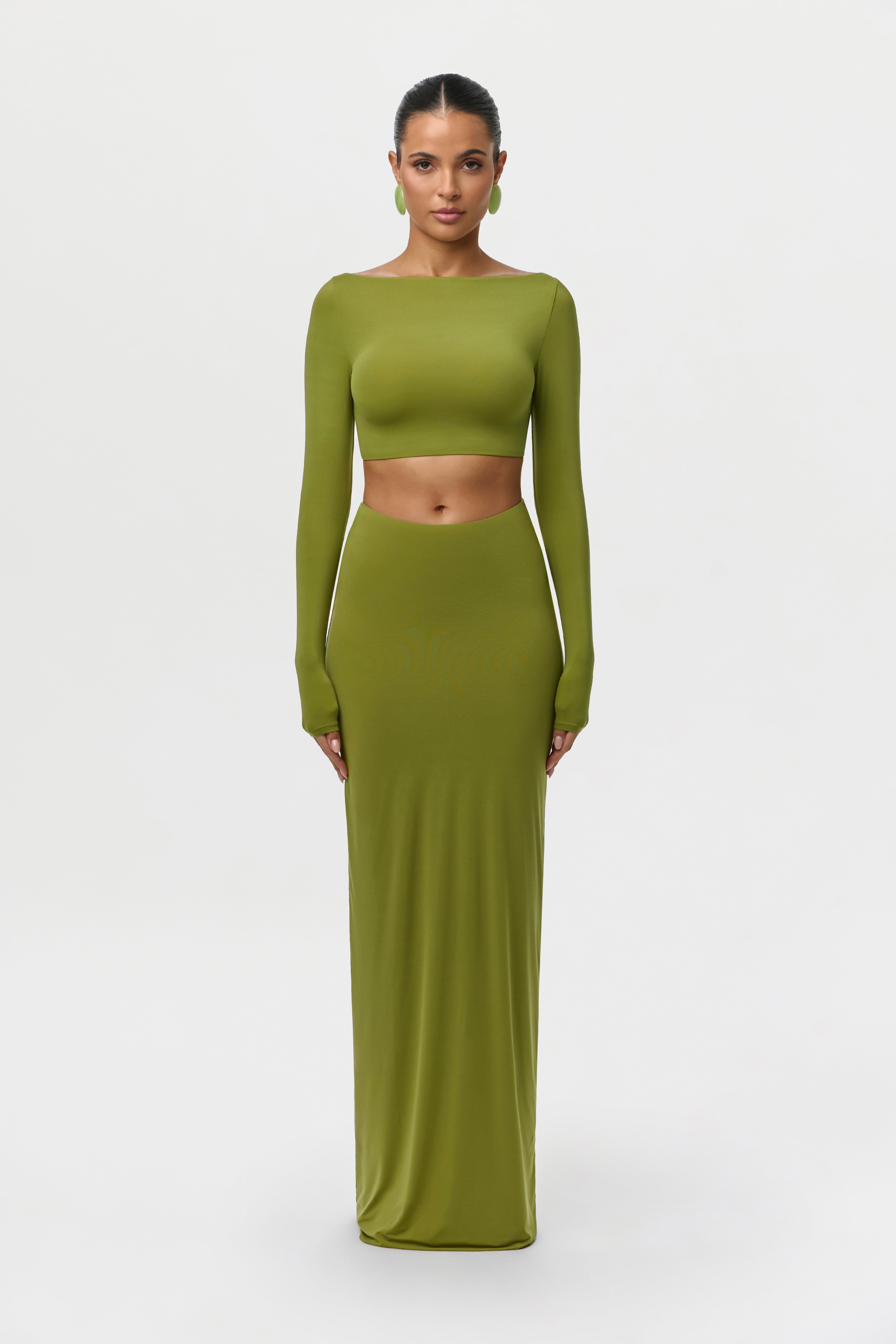 Naked Bateau Crop Top