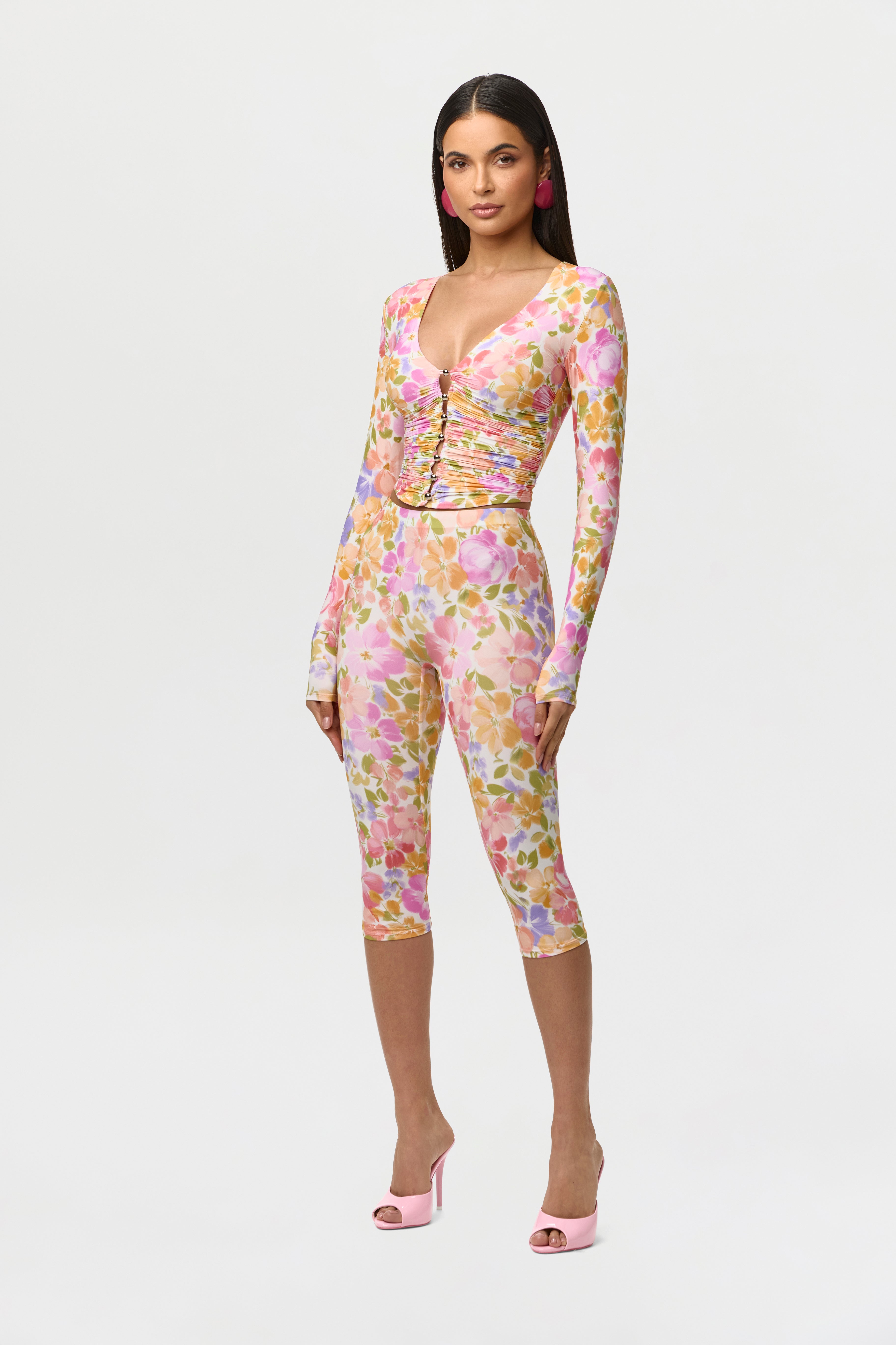 Naked Print Capri Legging