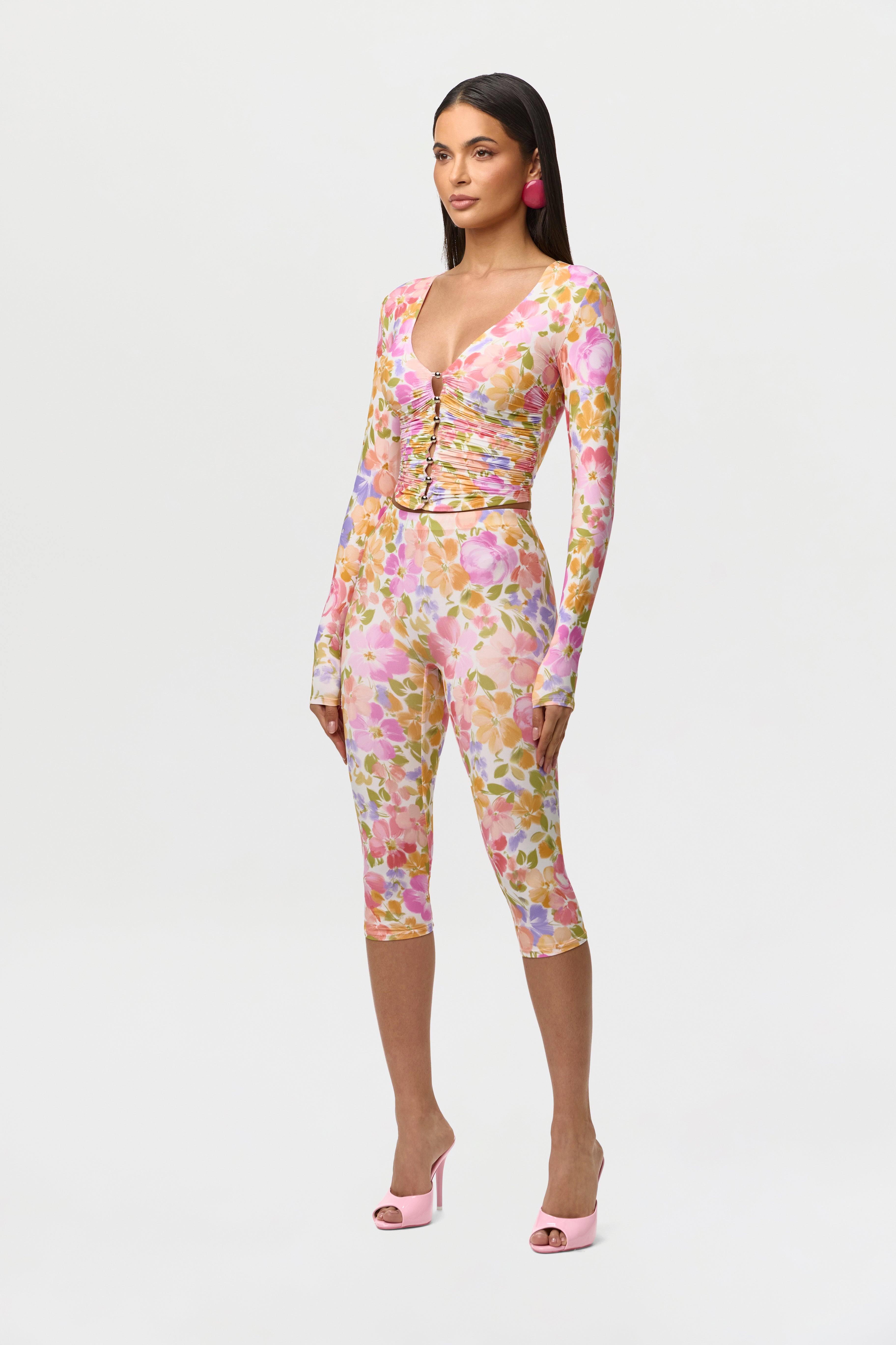 Naked Print Capri Legging