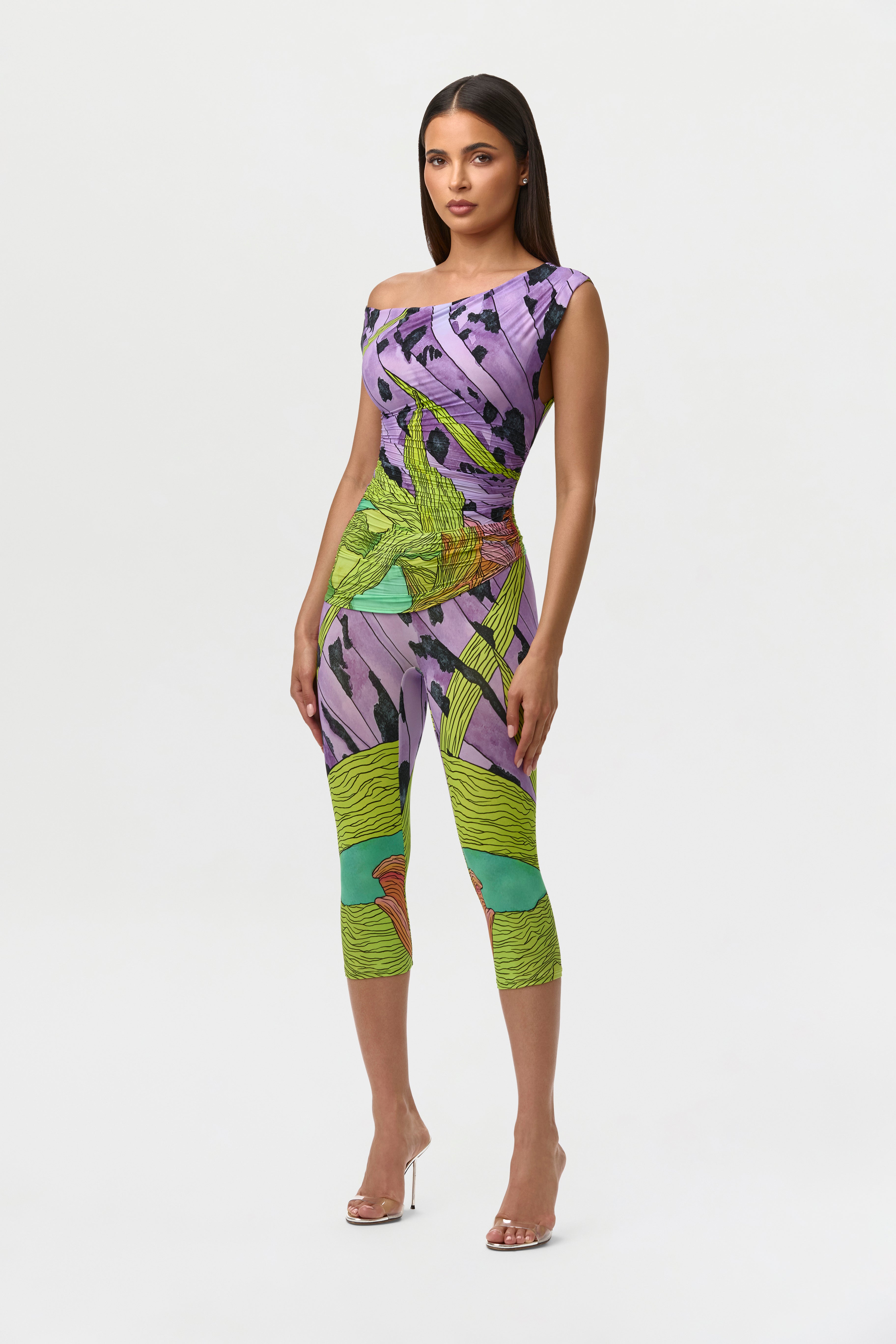 Naked Print Capri Legging